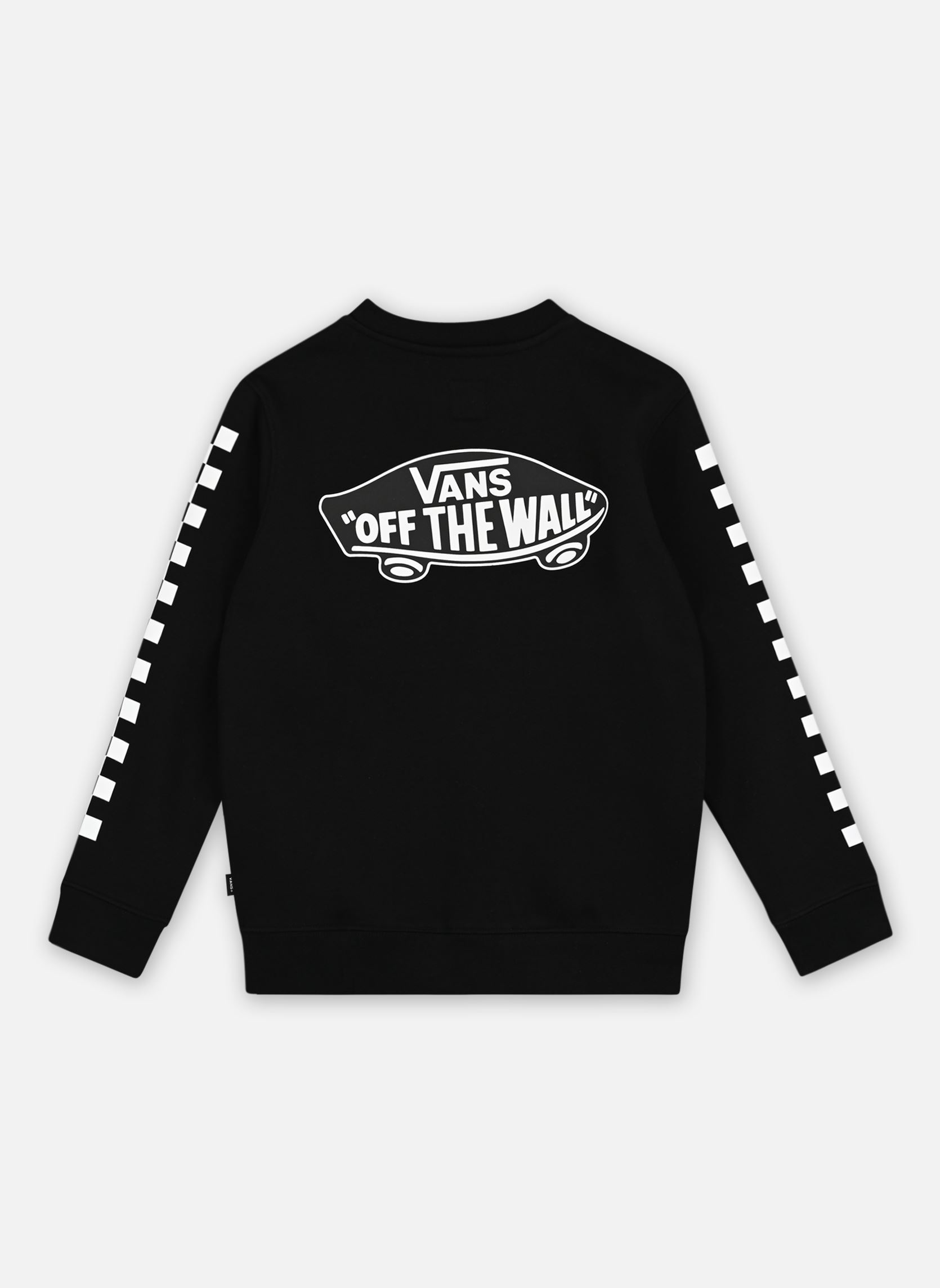Sweats à capuche Exposition Check II Crew garçon noir Vans Sweats à capuche Exposition Check II Crew garçon noir BLACK