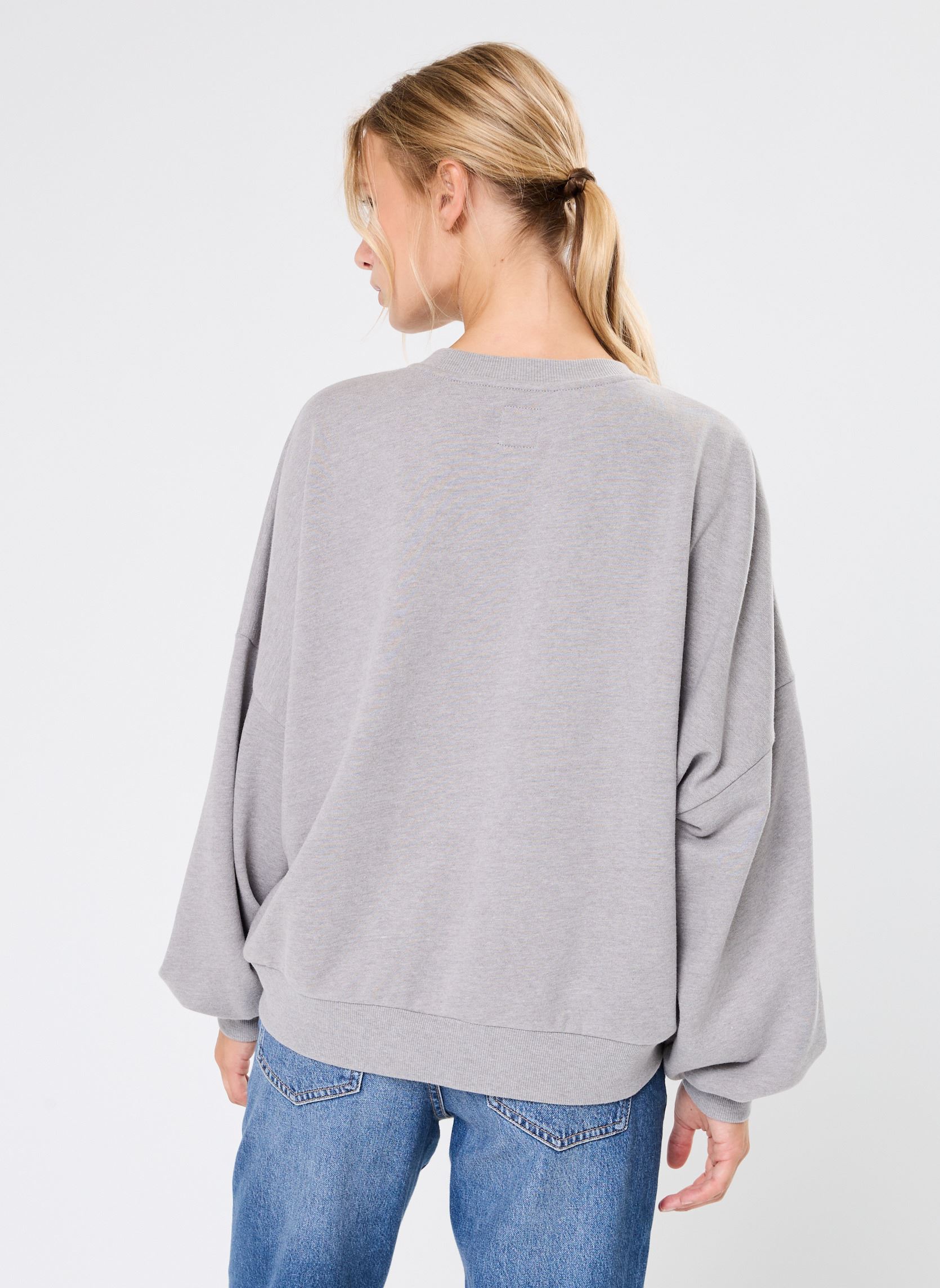 Felpe Stadium Loose Crew donna grigio Vans Felpe Stadium Loose Crew donna grigio CEMENT HEATHER
