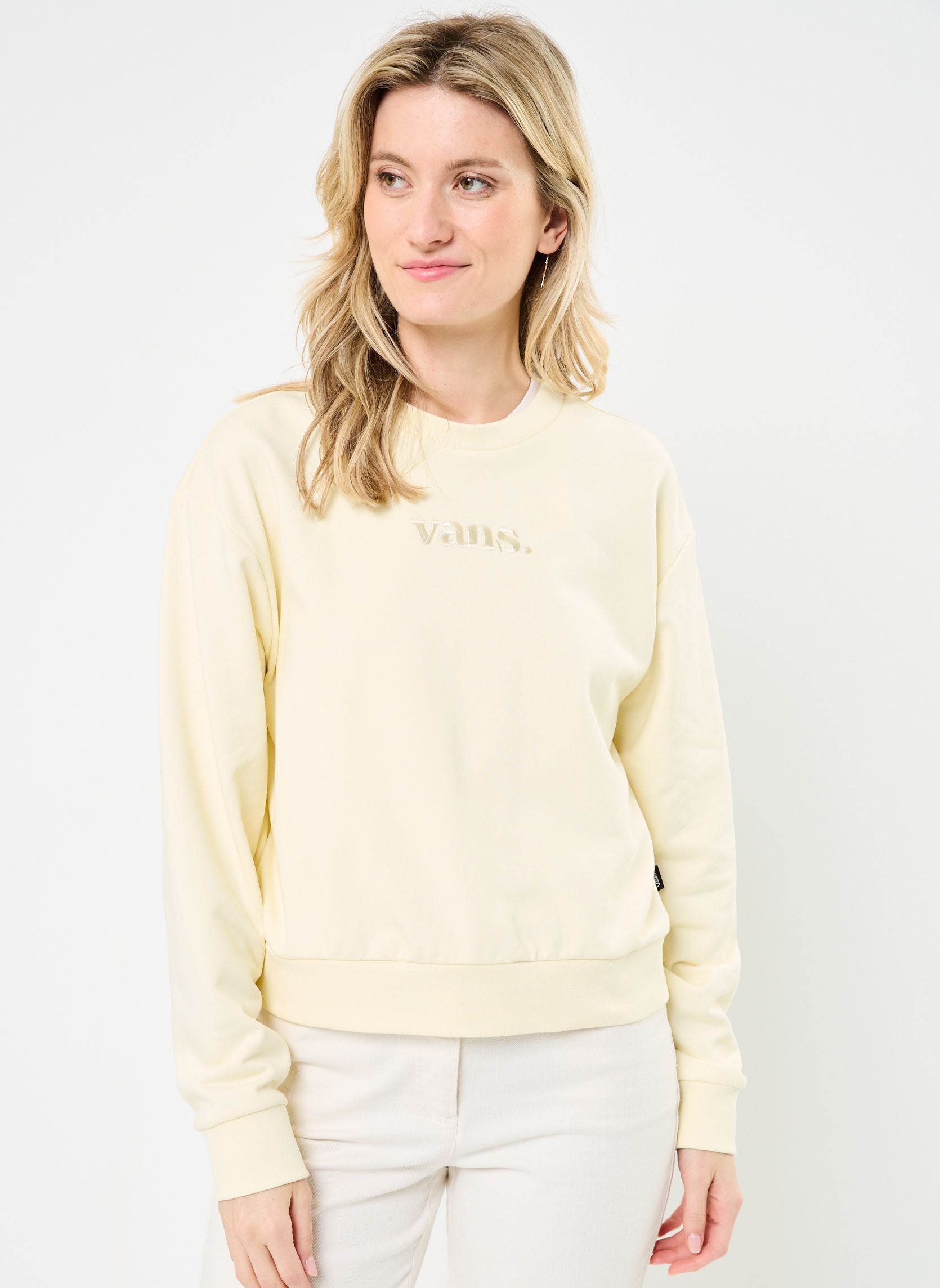 Sweat shirt Vans W ESSENTIAL FT RLX CREW EU - vue 4