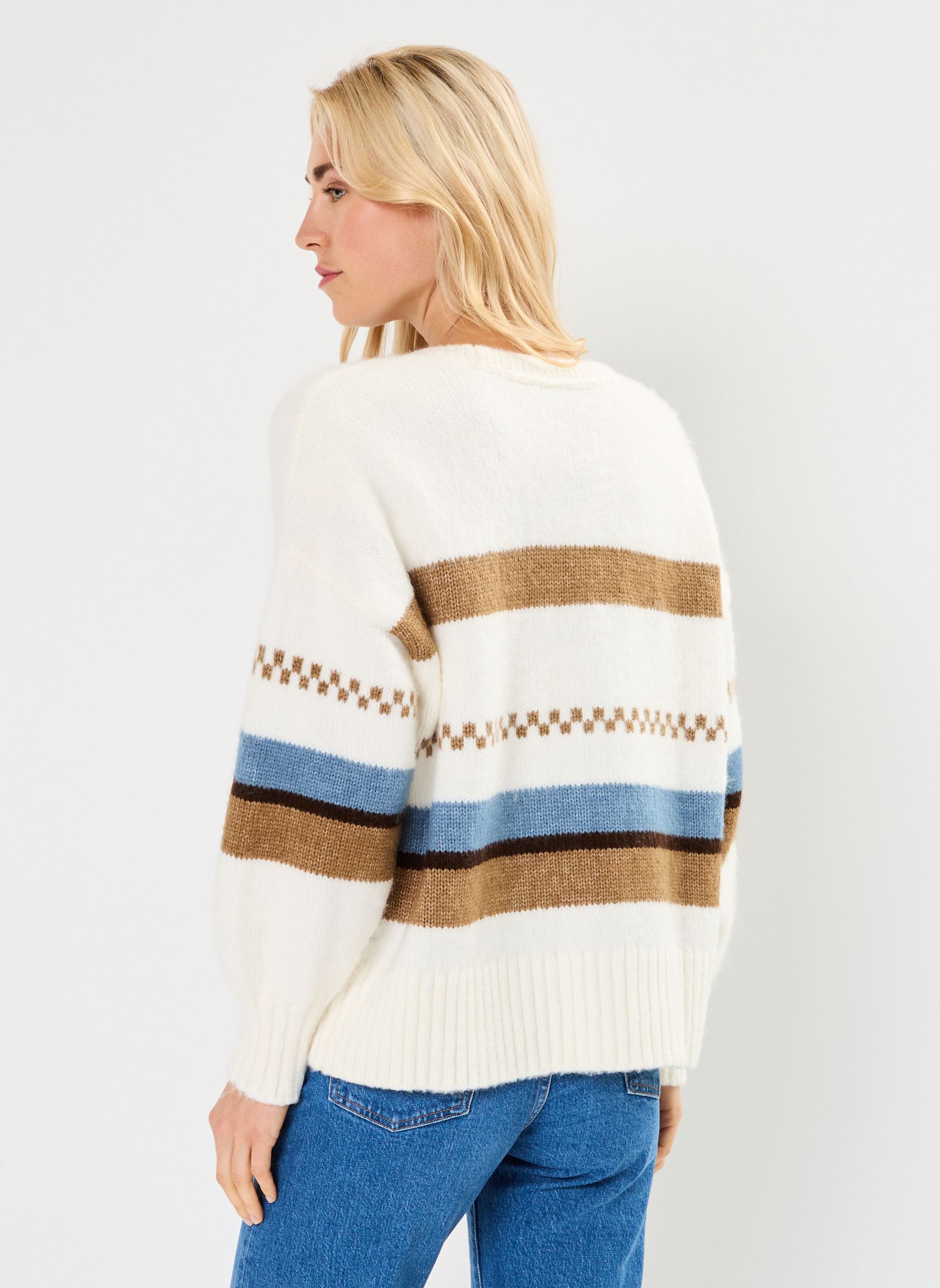 Gilets Valerie Stripe Cardigan femme multicolore Vans Gilets Valerie Stripe Cardigan femme multicolore MARSHMALLOW