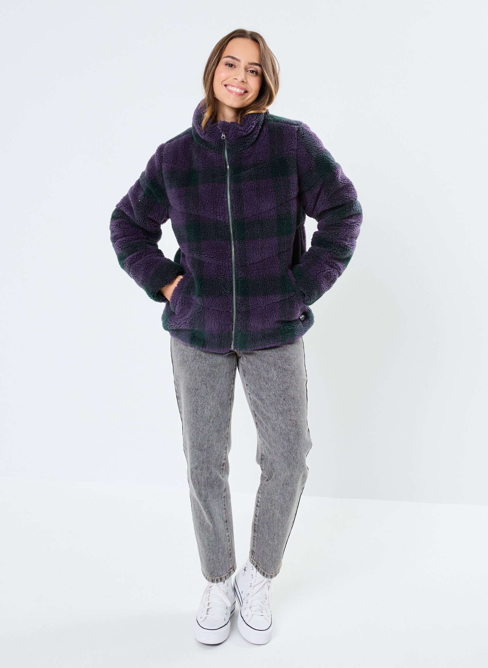 Bomberjacks Foundry Plaid High Pile Puff dames groen Vans Bomberjacks Foundry Plaid High Pile Puff dames groen GREEN GABLES