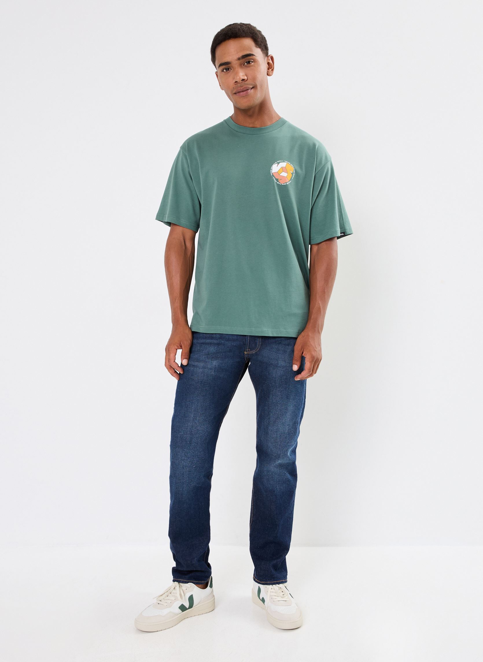 T-shirt a maniche corte Cycle V SS uomo verde Vans T-shirt a maniche corte Cycle V SS uomo verde DARK FOREST