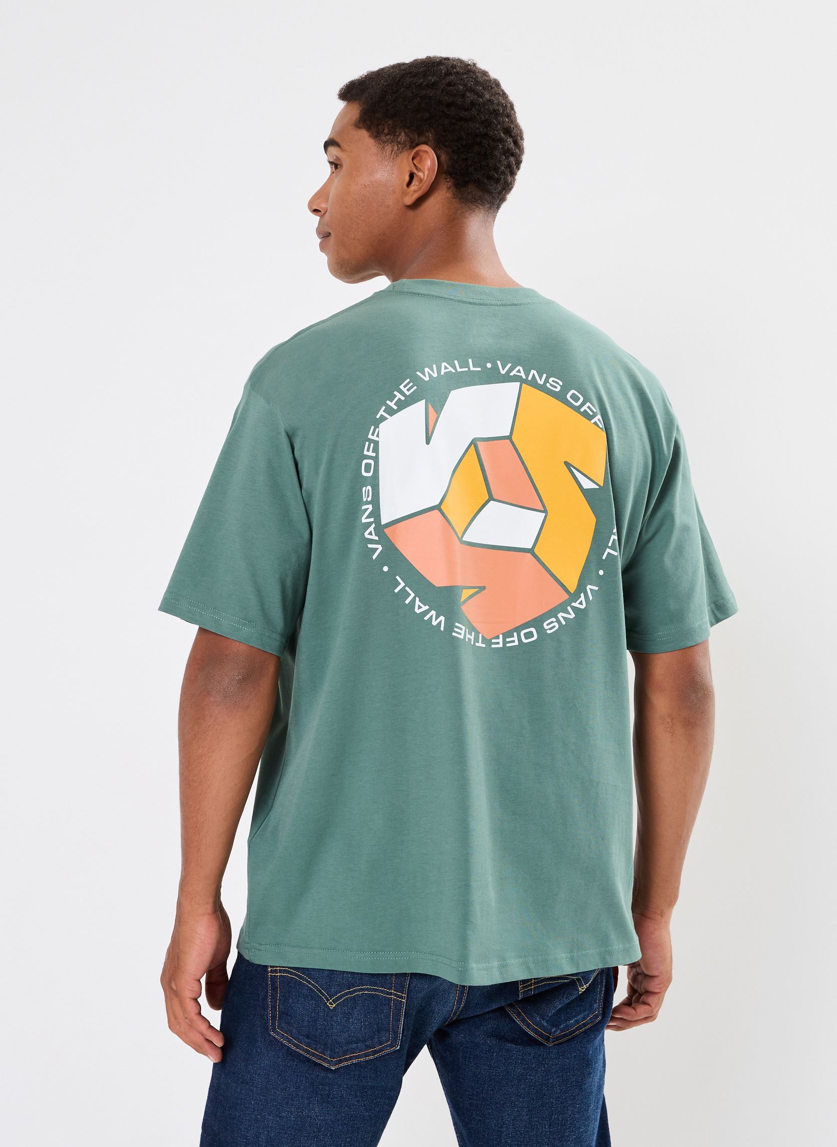 T-shirt a maniche corte Cycle V SS uomo verde Vans T-shirt a maniche corte Cycle V SS uomo verde DARK FOREST