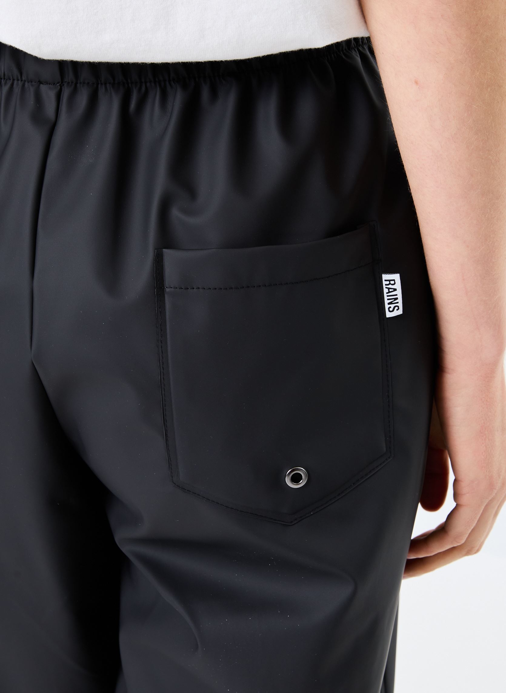 Pantalons droit Rain Pants Regular W3 - Unisexe femme noir Rains Pantalons droit Rain Pants Regular W3 - Unisexe femme noir Black