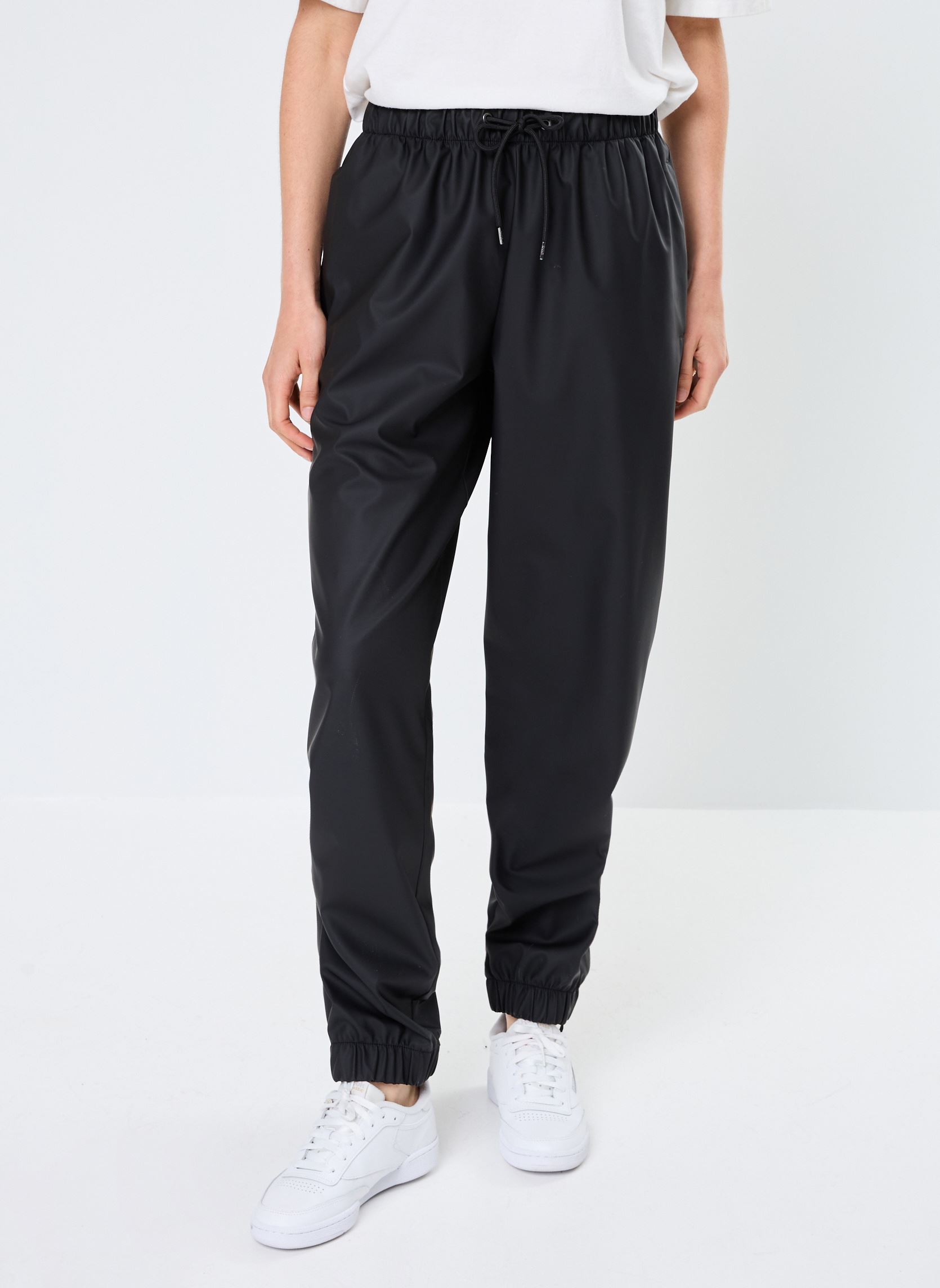 Pantalons droit Rain Pants Regular W3 - Unisexe femme noir Rains Pantalons droit Rain Pants Regular W3 - Unisexe femme noir Black