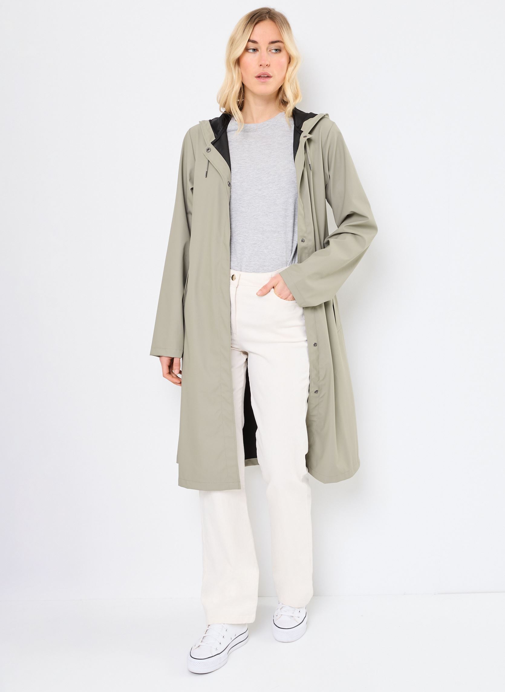 Regenjacken A-Line Longer W Jacket W3 damen beige Rains Regenjacken A-Line Longer W Jacket W3 damen beige DRIFT