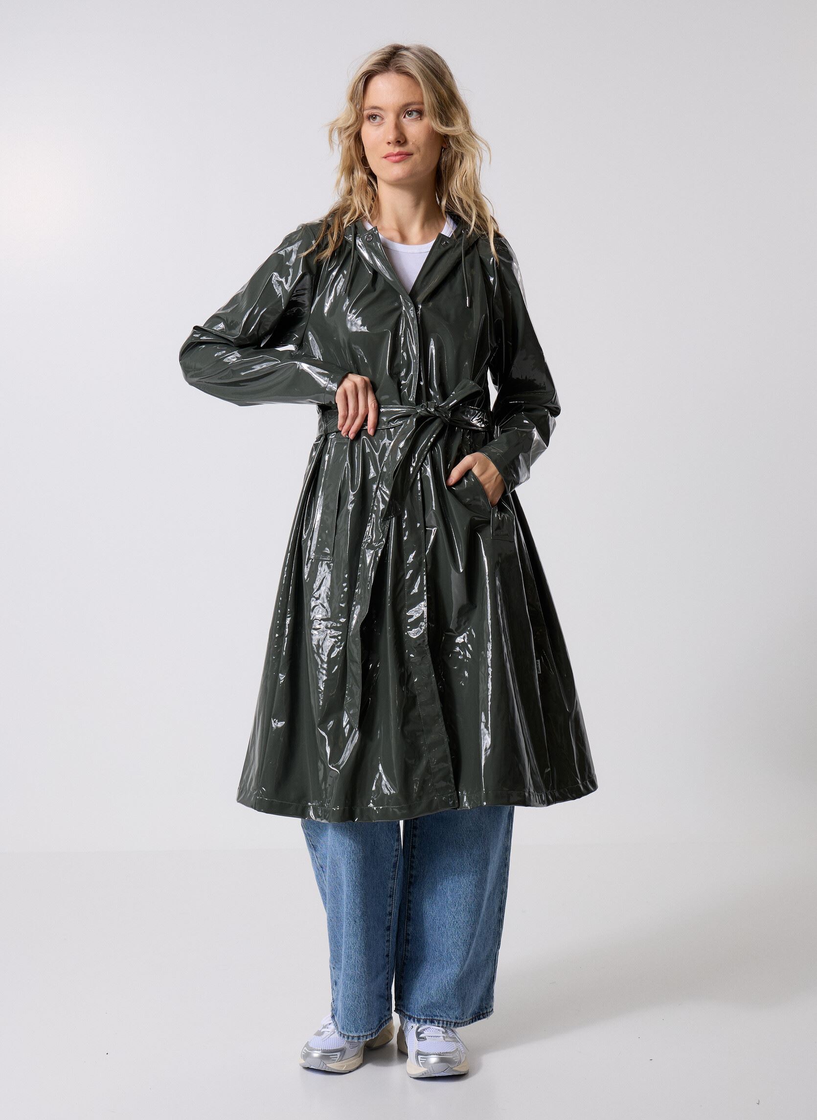 Chaquetas impermeables A-Line Longer W Jacket W3 mujer verde Rains Chaquetas impermeables A-Line Longer W Jacket W3 mujer verde SWAMP