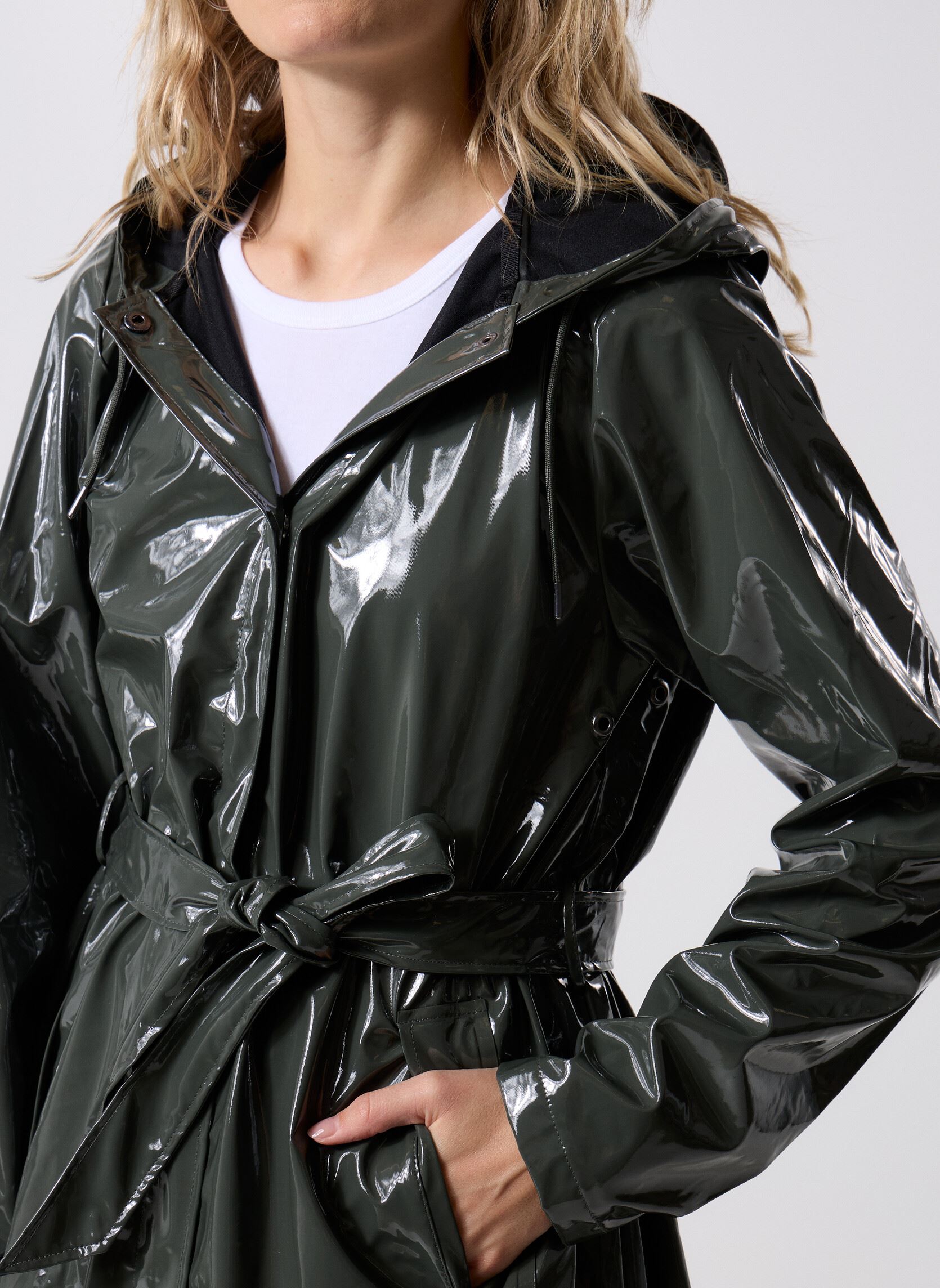 Chaquetas impermeables A-Line Longer W Jacket W3 mujer verde Rains Chaquetas impermeables A-Line Longer W Jacket W3 mujer verde SWAMP