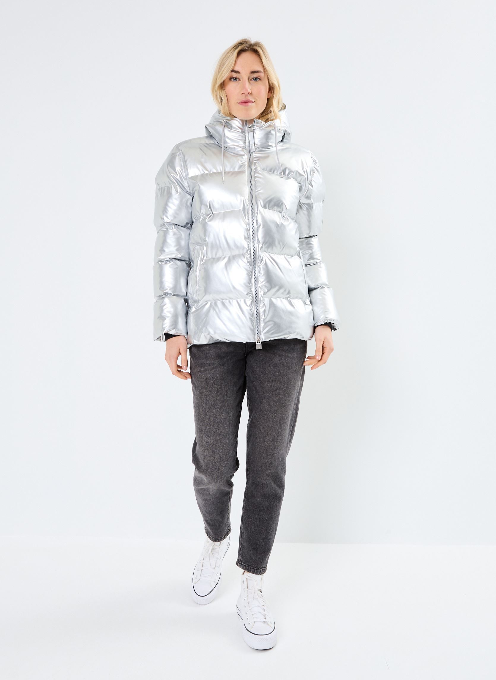Daunenjacken Alta Puffer Jacket W3T3 - Unisexe W damen silber Rains Daunenjacken Alta Puffer Jacket W3T3 - Unisexe W damen silber MIRROR