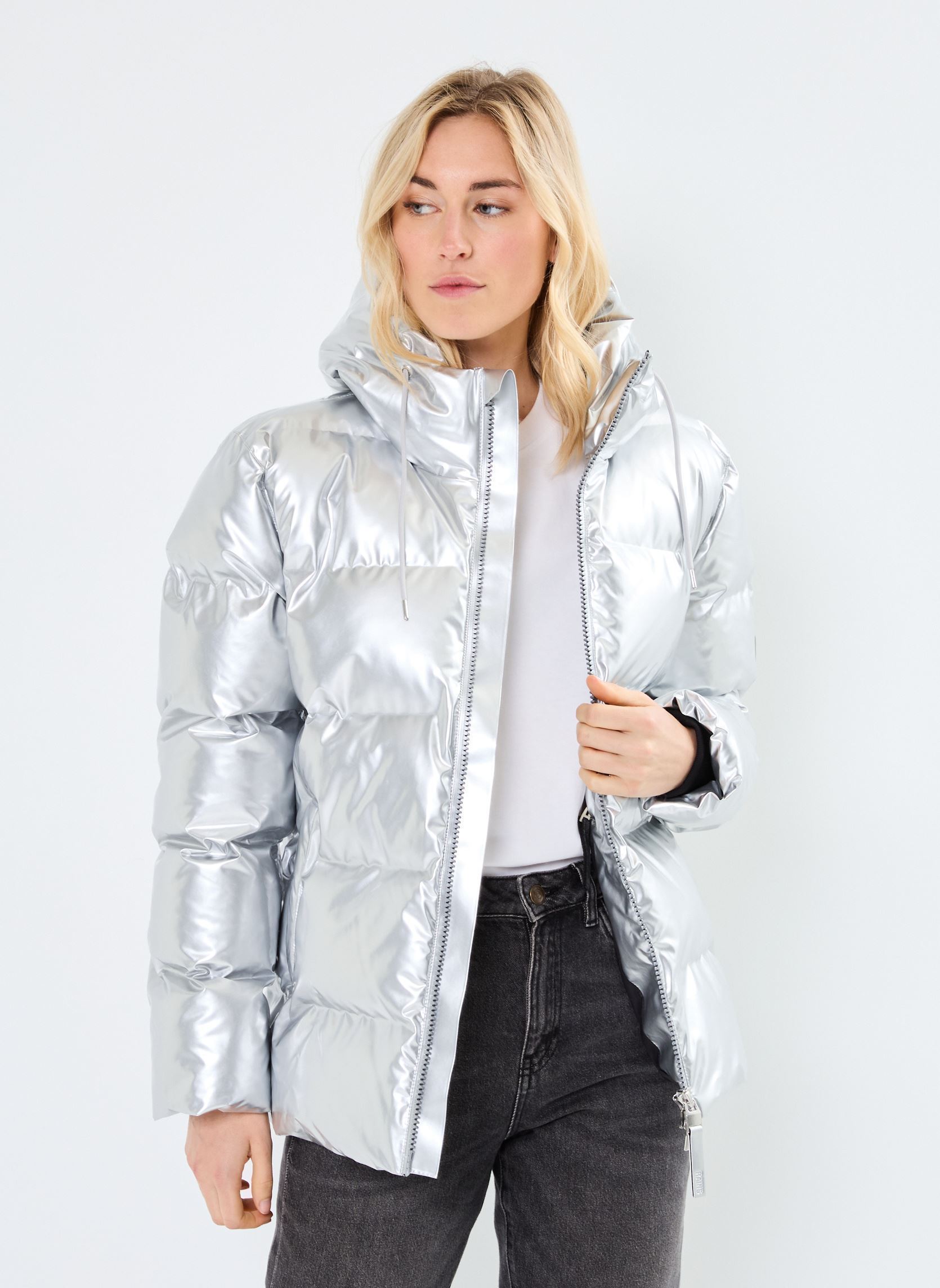 Daunenjacken Alta Puffer Jacket W3T3 - Unisexe W damen silber Rains Daunenjacken Alta Puffer Jacket W3T3 - Unisexe W damen silber MIRROR