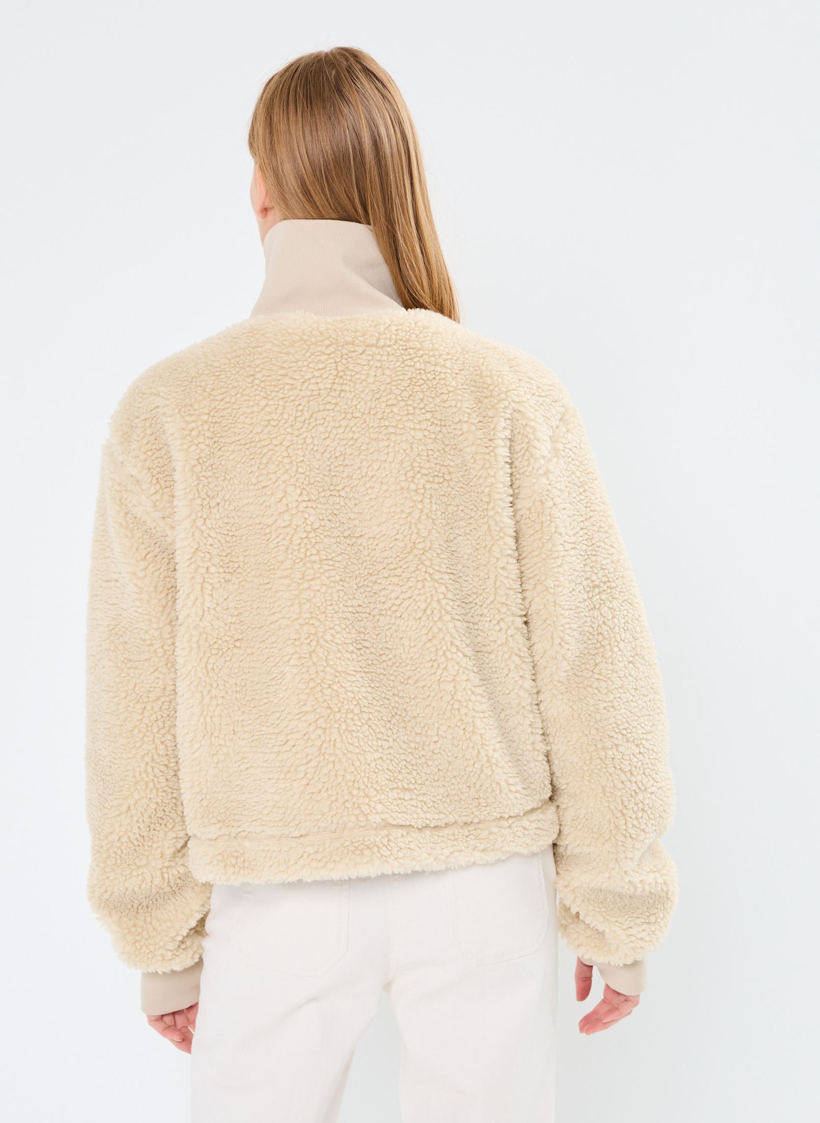 Polares Kofu Fleece Short Jacket T2 mujer beige Rains Polares Kofu Fleece Short Jacket T2 mujer beige SAND
