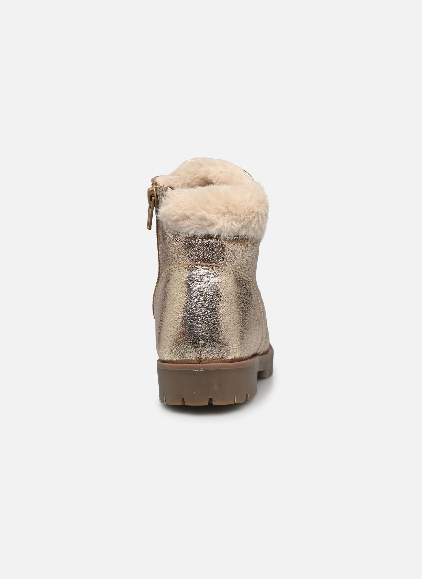 Bottes KOLLINE - bottines fourrées fille or et bronze Rose et Martin Bottes KOLLINE - bottines fourrées fille or et bronze Doré