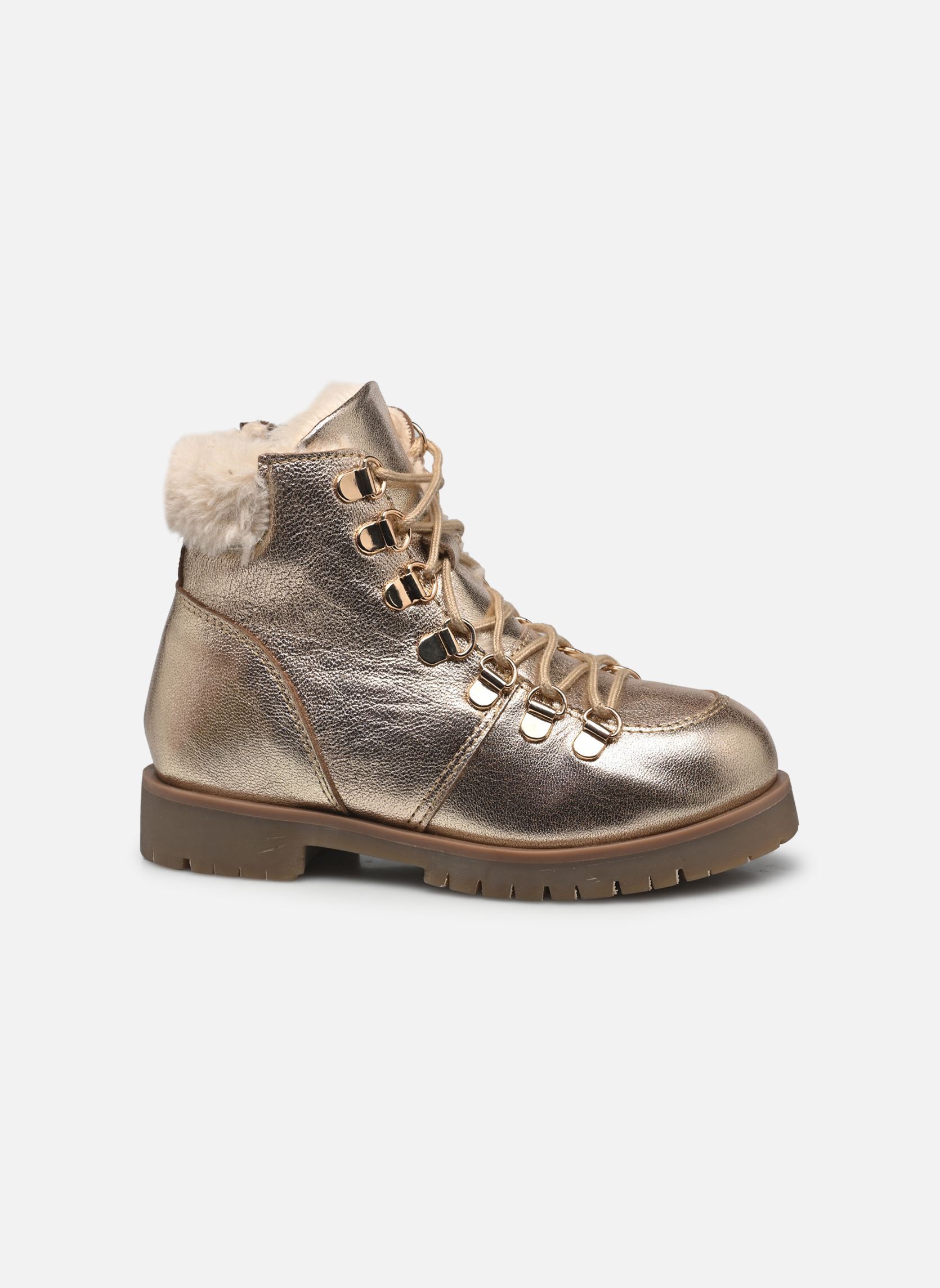Bottes KOLLINE - bottines fourrées fille or et bronze Rose et Martin Bottes KOLLINE - bottines fourrées fille or et bronze Doré