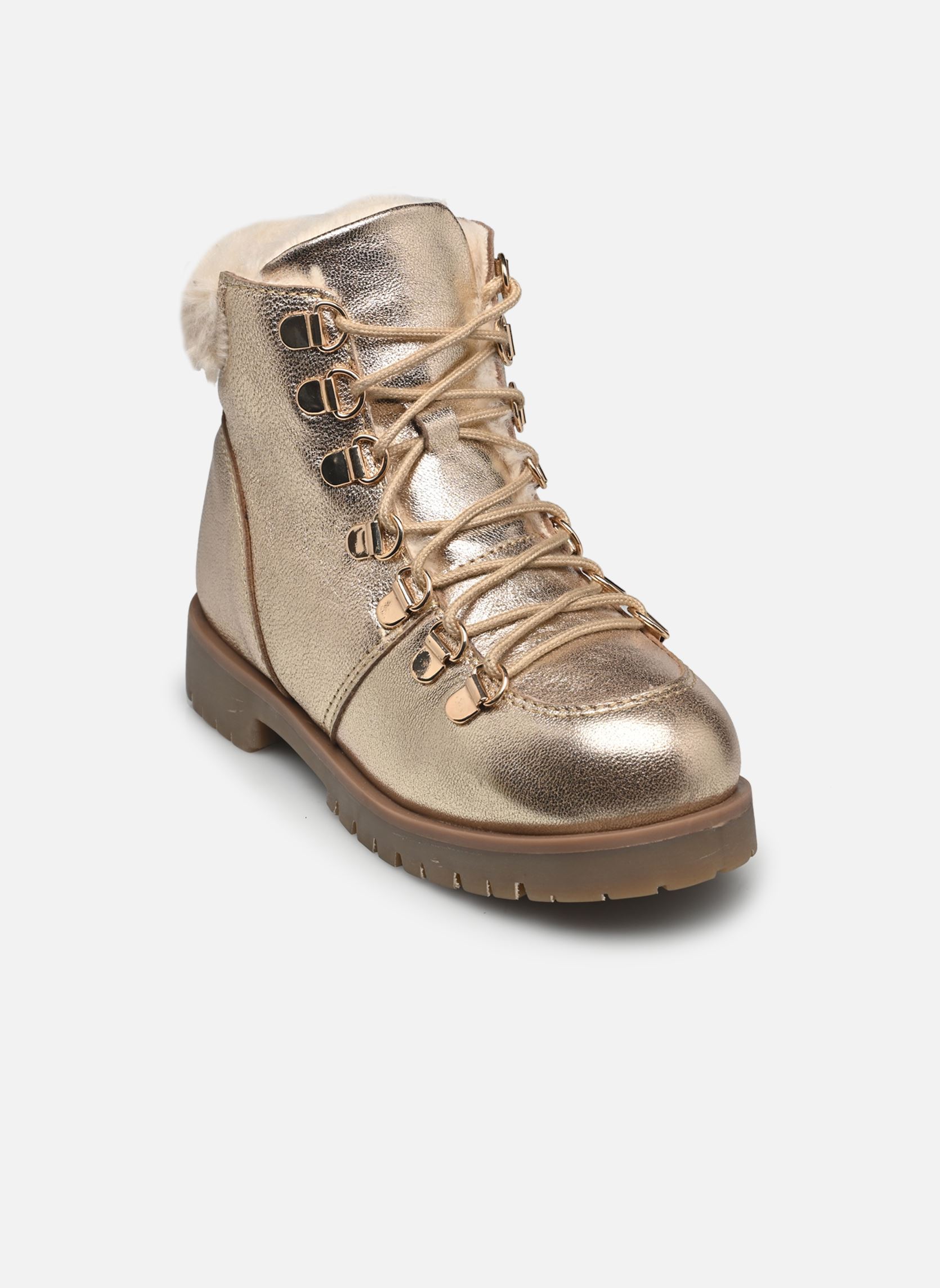 Bottes KOLLINE - bottines fourrées fille or et bronze Rose et Martin Bottes KOLLINE - bottines fourrées fille or et bronze Doré