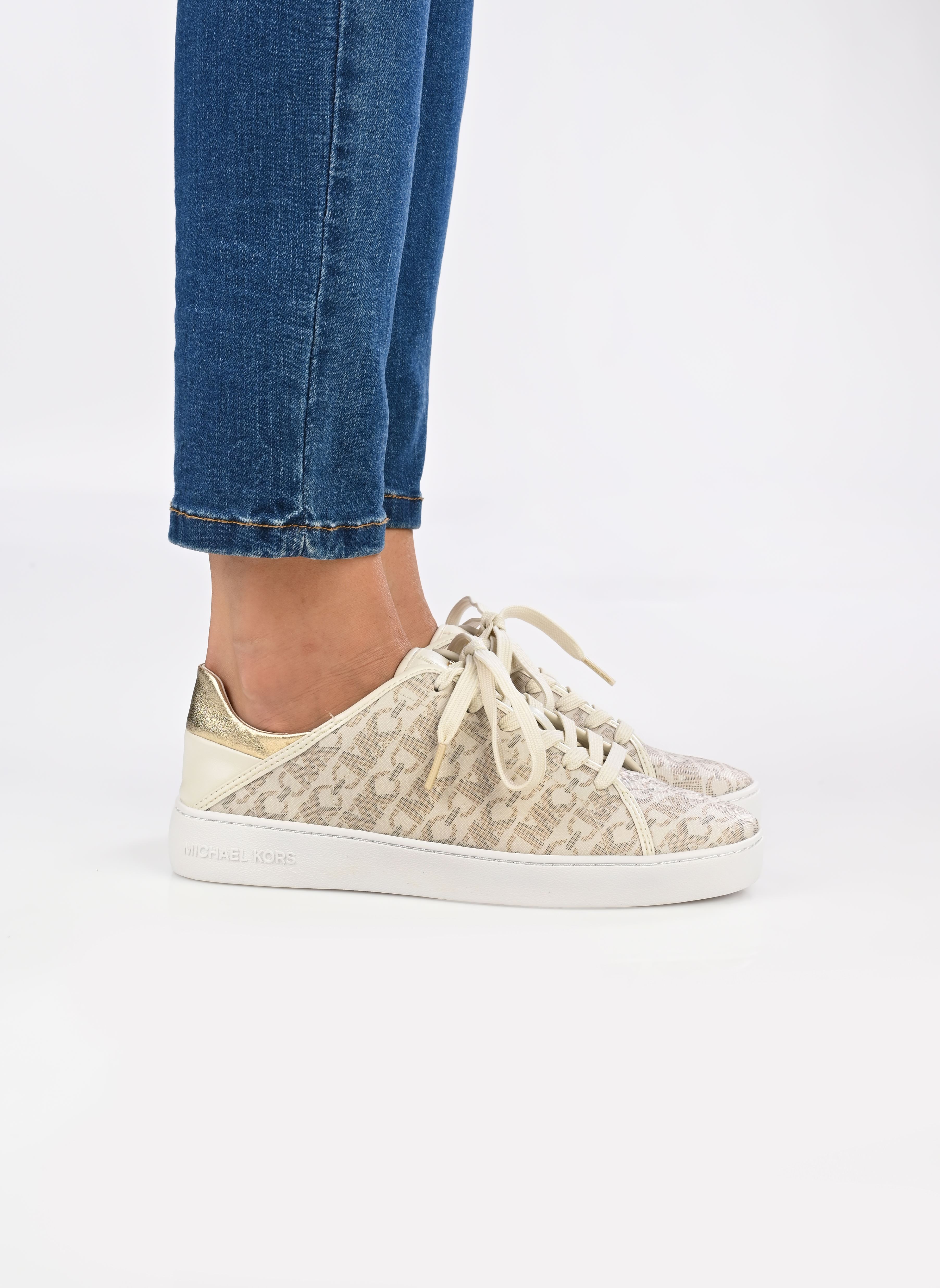 Niedrige Sneaker JENNY LACE UP damen weiß Michael Michael Kors Niedrige Sneaker JENNY LACE UP damen weiß VANILLA MLTI