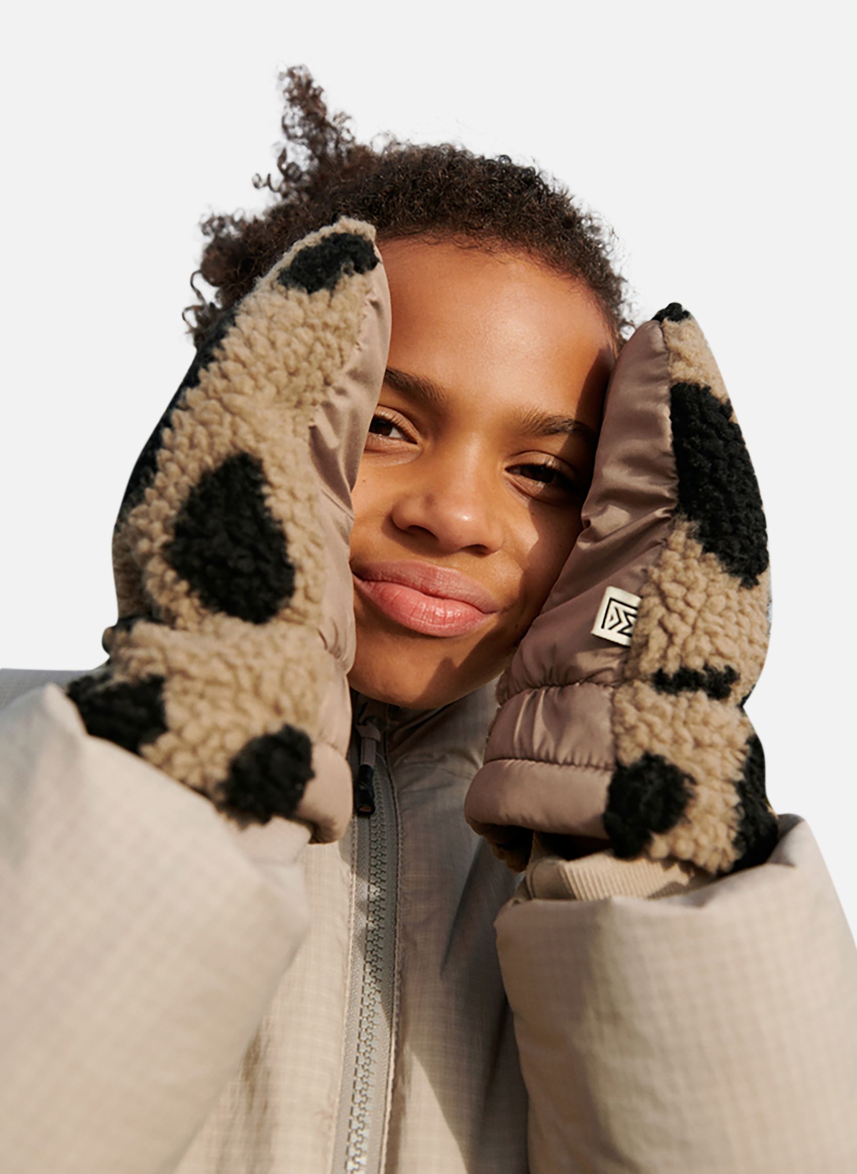 Fäustlinge Grethe Pile Gloves mädchen beige Liewood Fäustlinge Grethe Pile Gloves mädchen beige MEGA LEO / OAT MIX