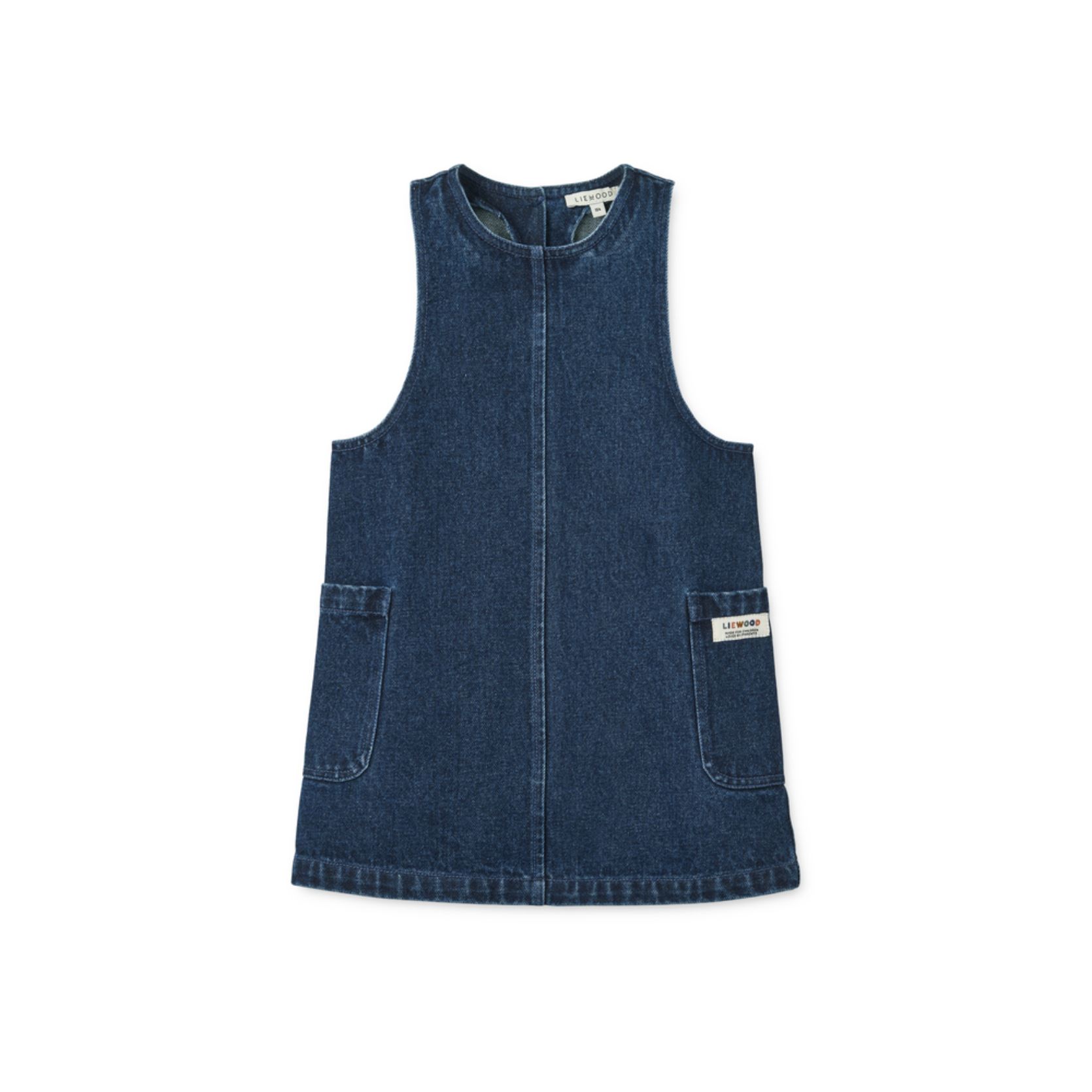 Robes Angelica Denim Dress fille bleu Liewood Robes Angelica Denim Dress fille bleu Medium Blue Denim