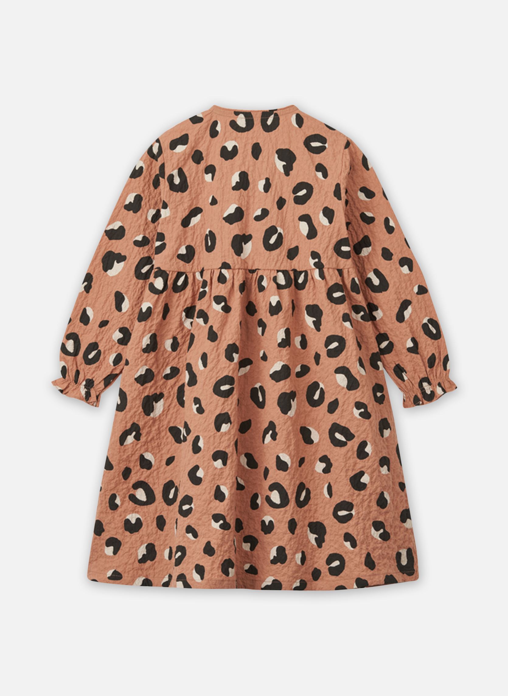 Jurken Cleo Printed Dress meisjes roze Liewood Jurken Cleo Printed Dress meisjes roze Wild Leo / Tuscany rose