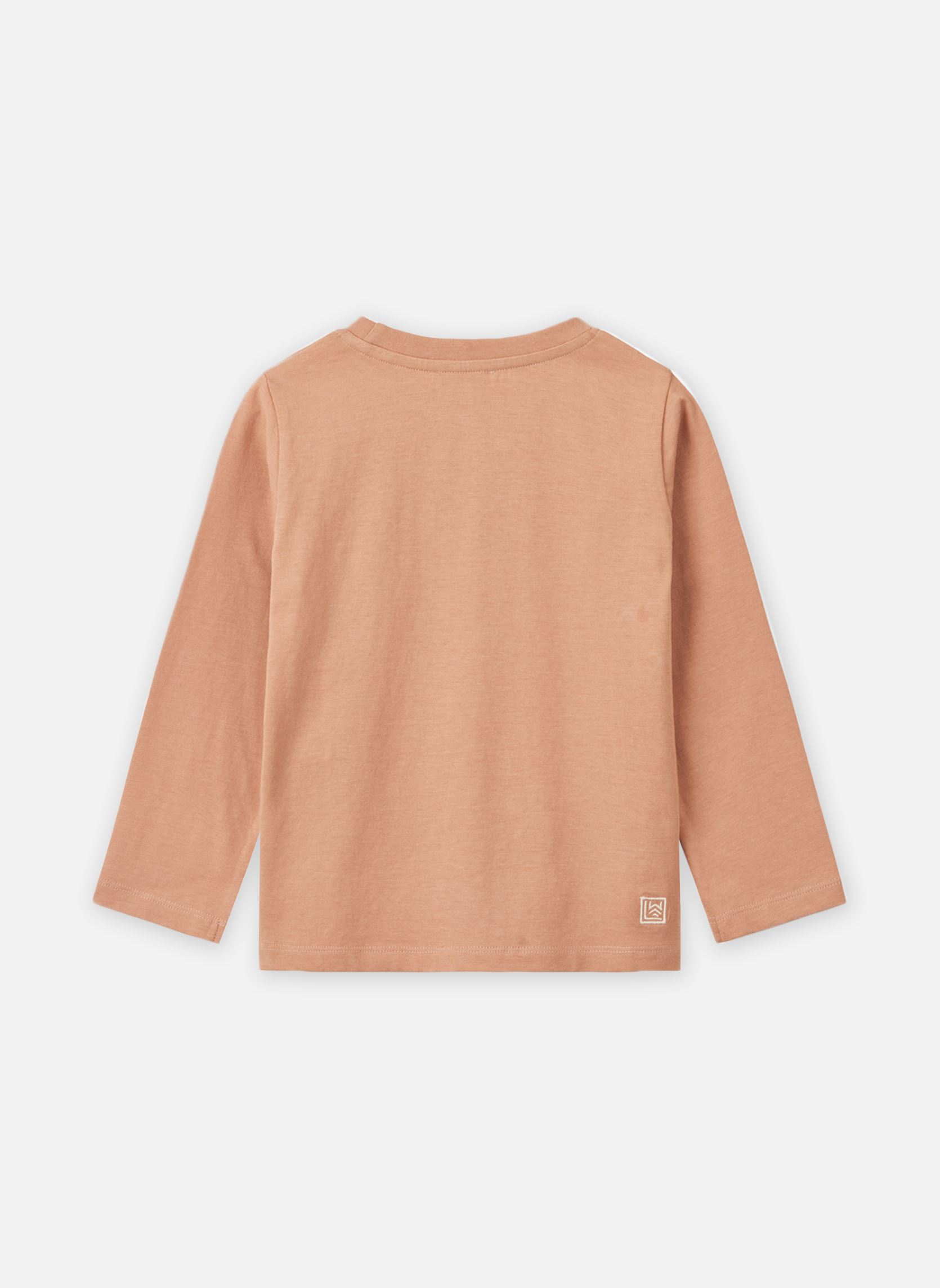 Tee-shirts manches longues Apia Placement Longsleeve T-shirt rose Liewood Tee-shirts manches longues Apia Placement Longsleeve T-shirt rose CAT / TUSCANY ROSE