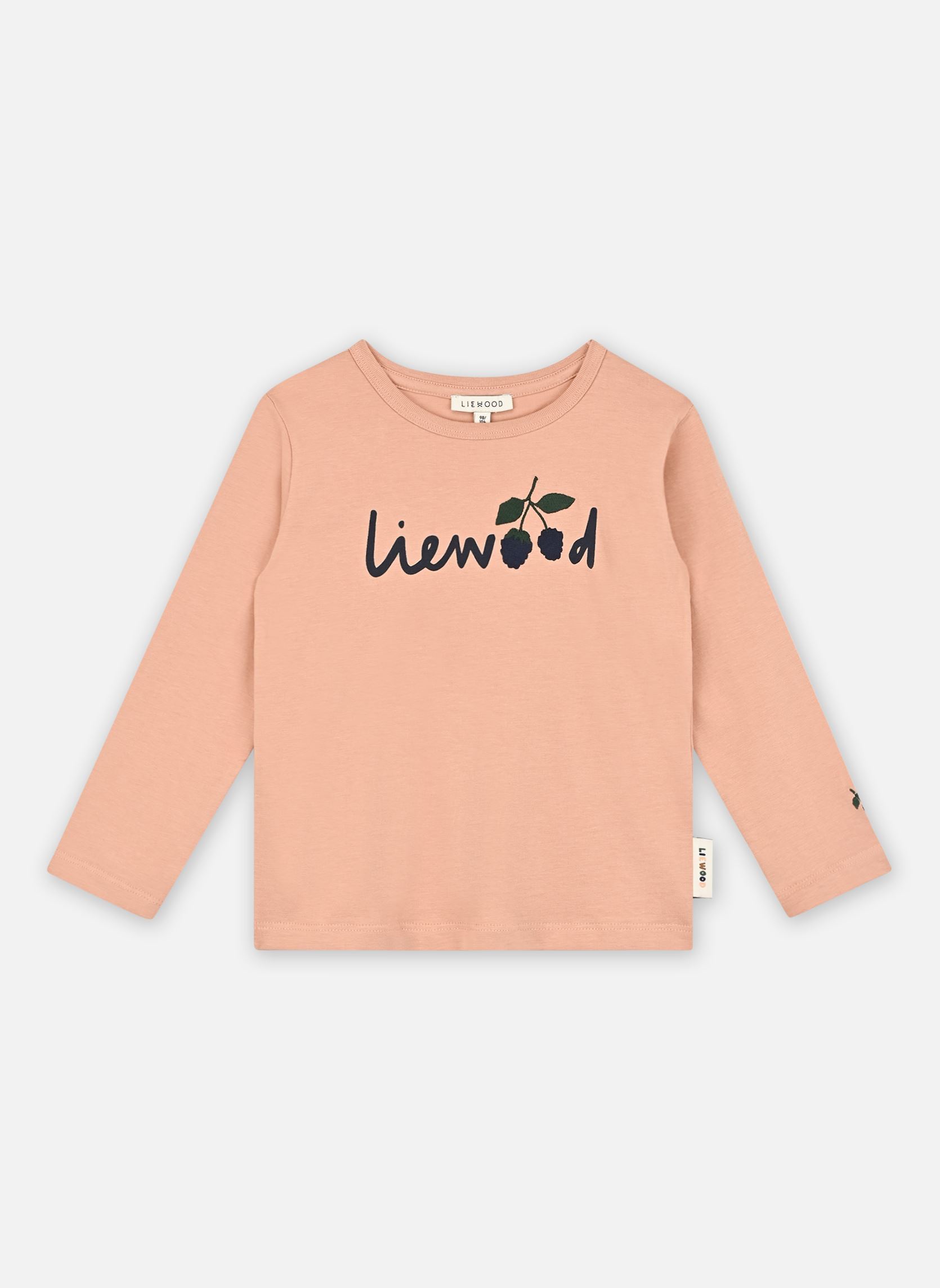 Langarm-T-Shirts Apia Placement Longsleeve T-shirt mädchen rosa Liewood Langarm-T-Shirts Apia Placement Longsleeve T-shirt mädchen rosa LIEWOOD BERRY / PALE TUSCANY