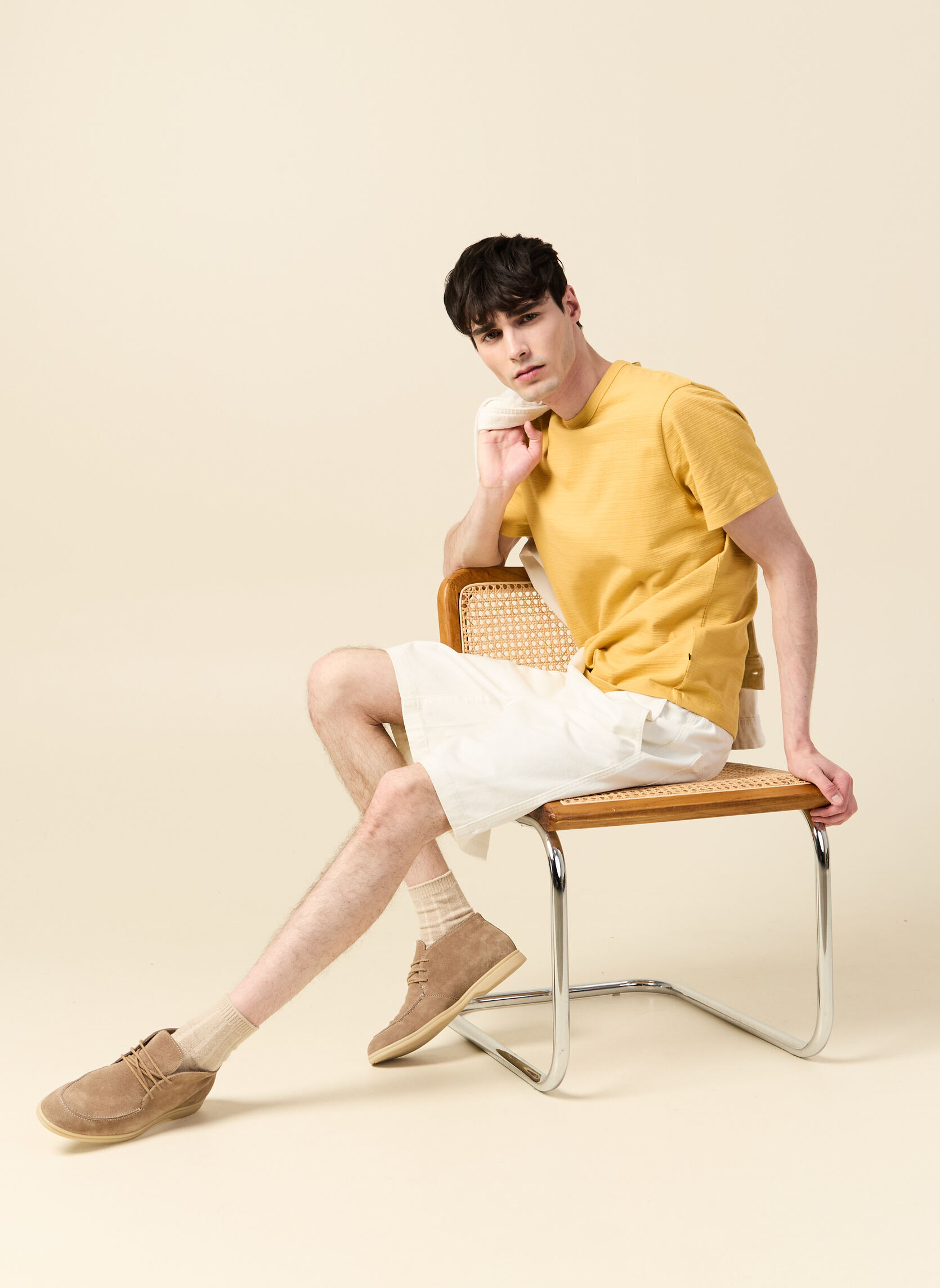 Tee-shirts TEECRAFTH homme jaune Bonobo Tee-shirts TEECRAFTH homme jaune Jaune