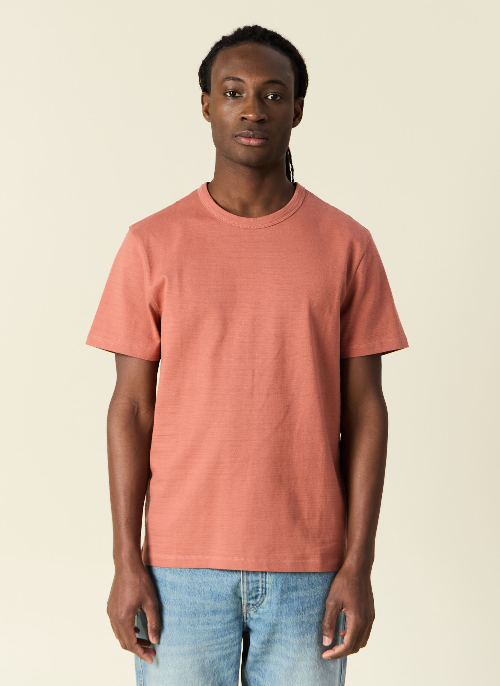 Tee-shirts TEECRAFTH homme rose Bonobo Tee-shirts TEECRAFTH homme rose Rose pastel
