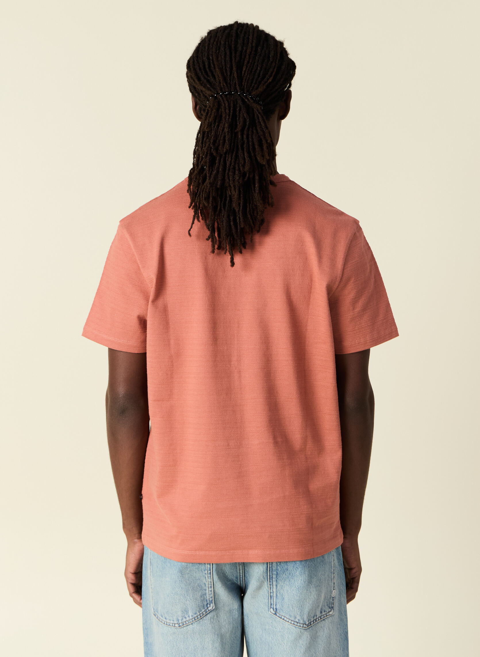 Tee-shirts TEECRAFTH homme rose Bonobo Tee-shirts TEECRAFTH homme rose Rose pastel