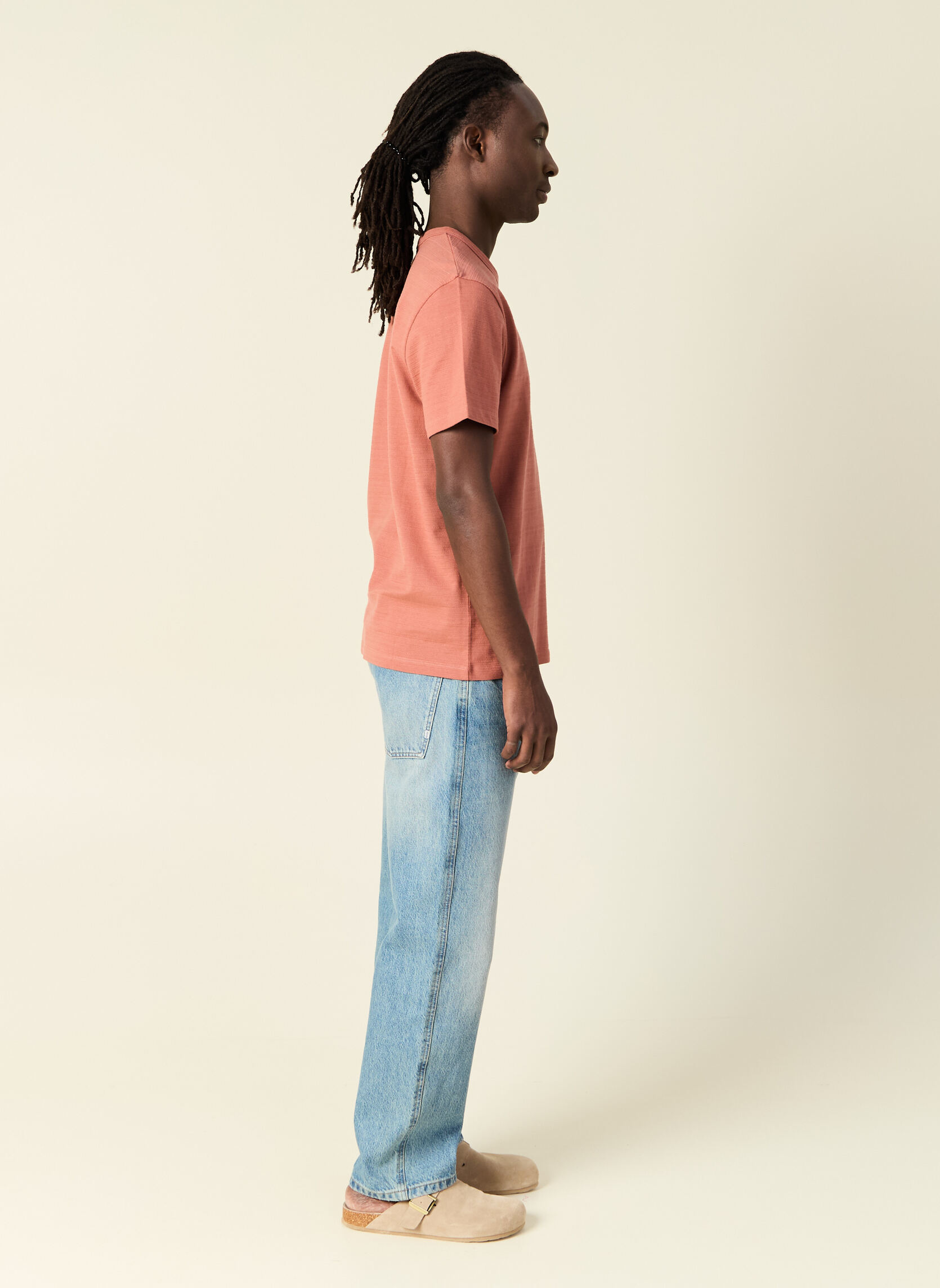 Tee-shirts TEECRAFTH homme rose Bonobo Tee-shirts TEECRAFTH homme rose Rose pastel