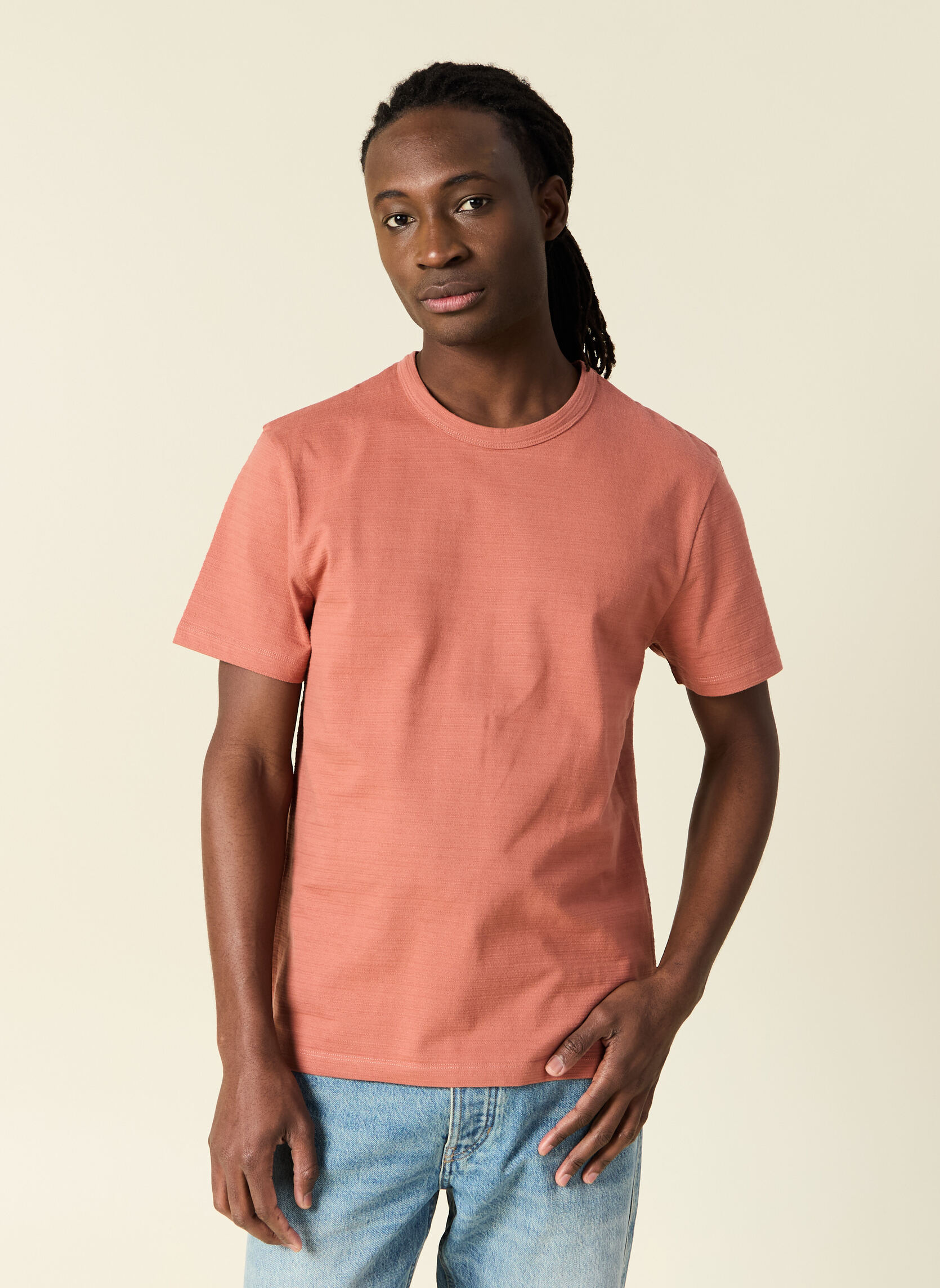Tee-shirts TEECRAFTH homme rose Bonobo Tee-shirts TEECRAFTH homme rose Rose pastel