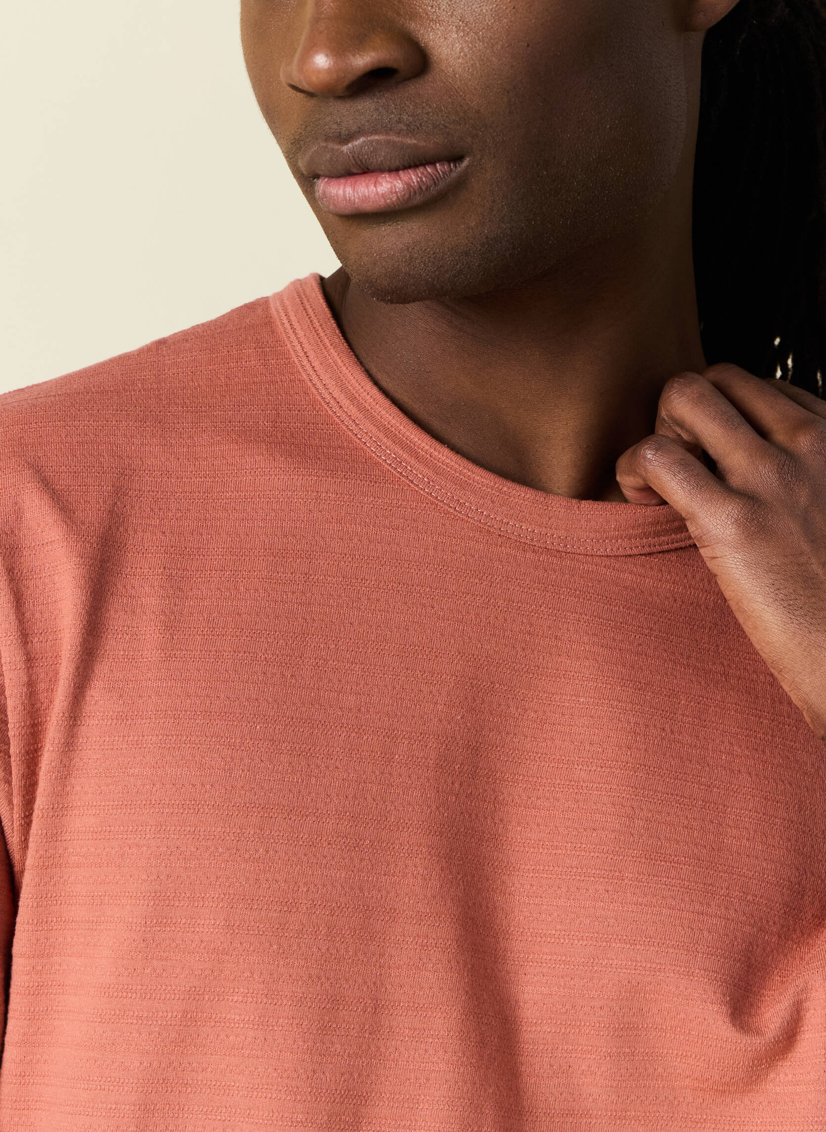 Tee-shirts TEECRAFTH homme rose Bonobo Tee-shirts TEECRAFTH homme rose Rose pastel