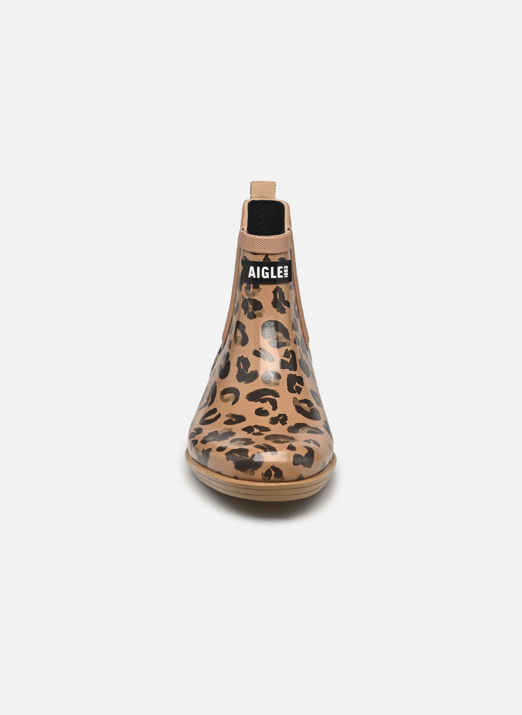Botas para la lluvia Carville Print 2 mujer marrón Aigle Botas para la lluvia Carville Print 2 mujer marrón LEO PR