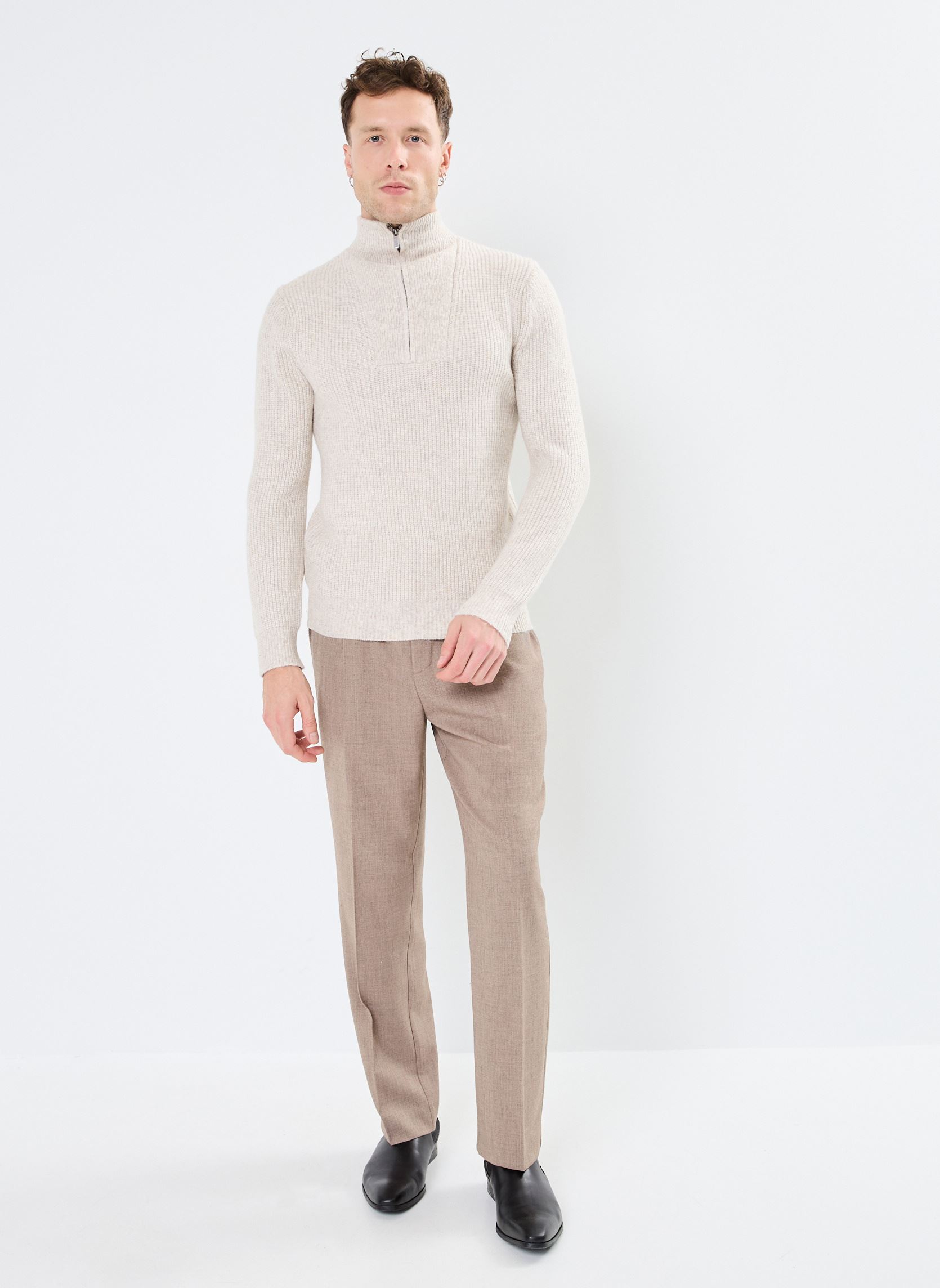 Pullover MONCAMIONNEUR herren beige MADE BY Pullover MONCAMIONNEUR herren beige BEIGE CHINE