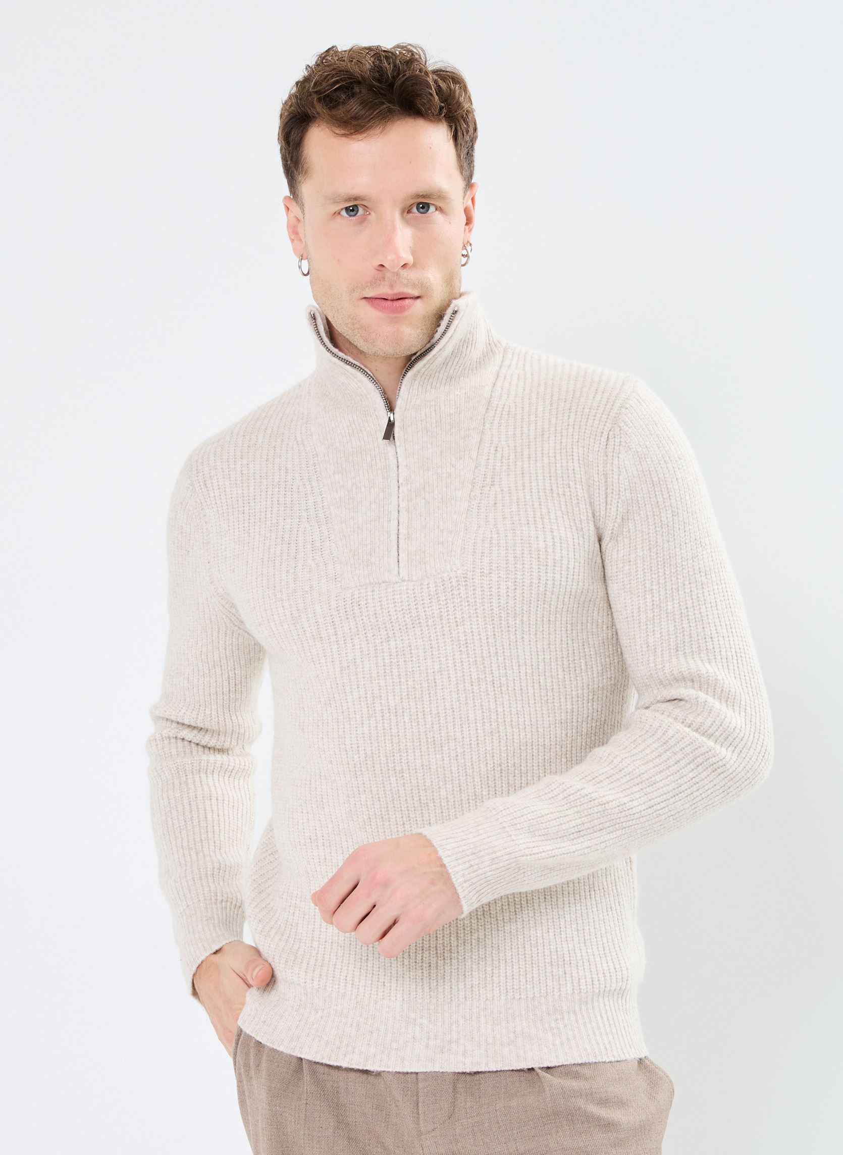 Pullover MONCAMIONNEUR herren beige MADE BY Pullover MONCAMIONNEUR herren beige BEIGE CHINE