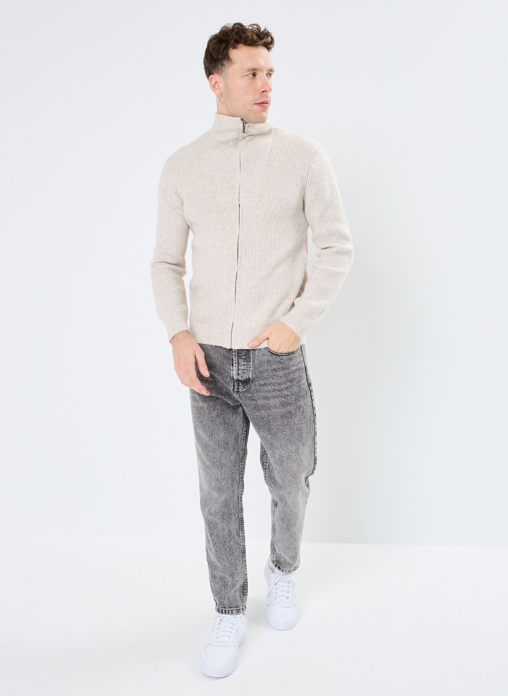 Gilets MONCAMIONNEUR-ZIP homme beige MADE BY Gilets MONCAMIONNEUR-ZIP homme beige Beige Chine