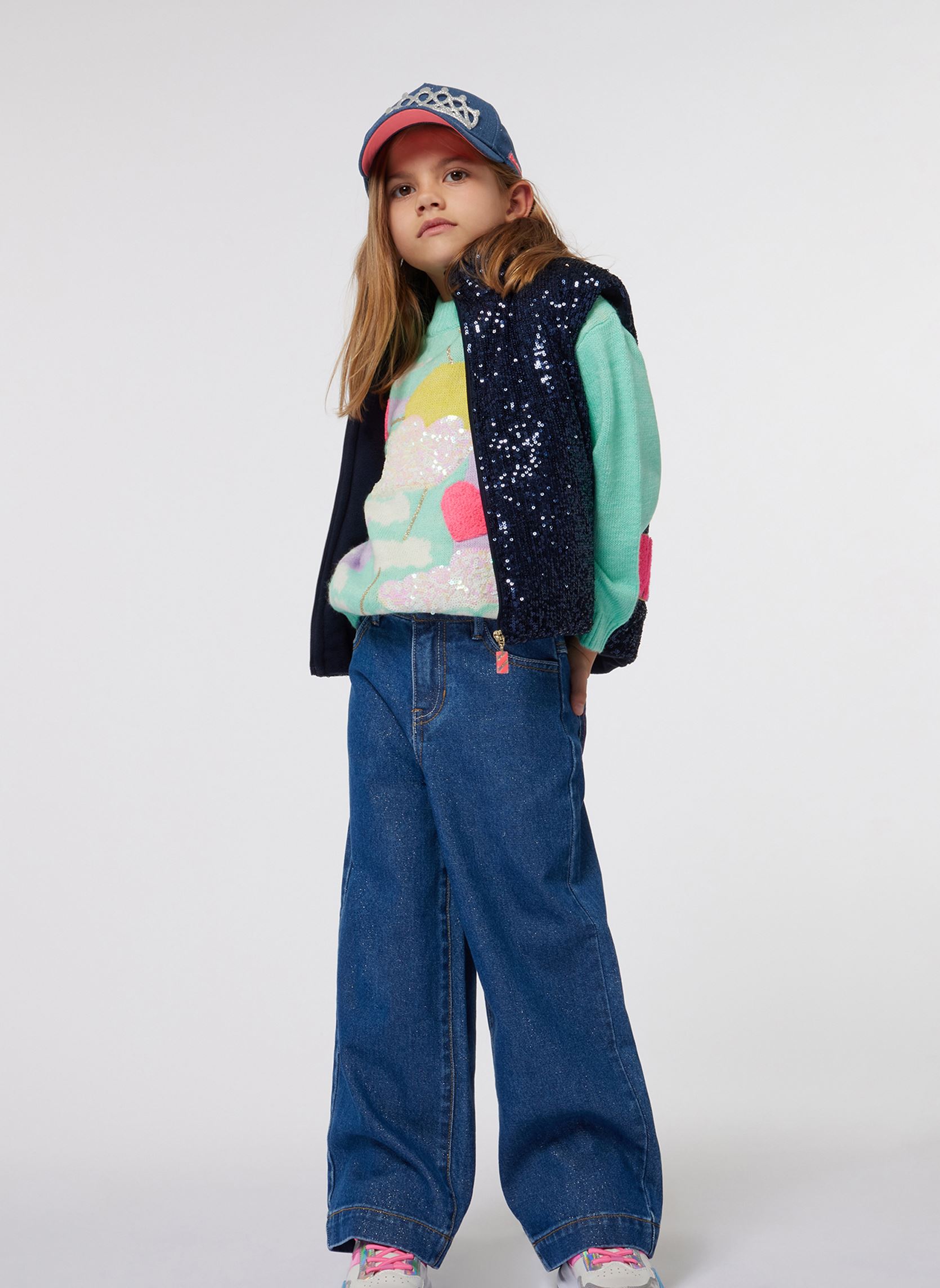 Doudounes U20427 fille bleu Billieblush Doudounes U20427 fille bleu Indigo Blue
