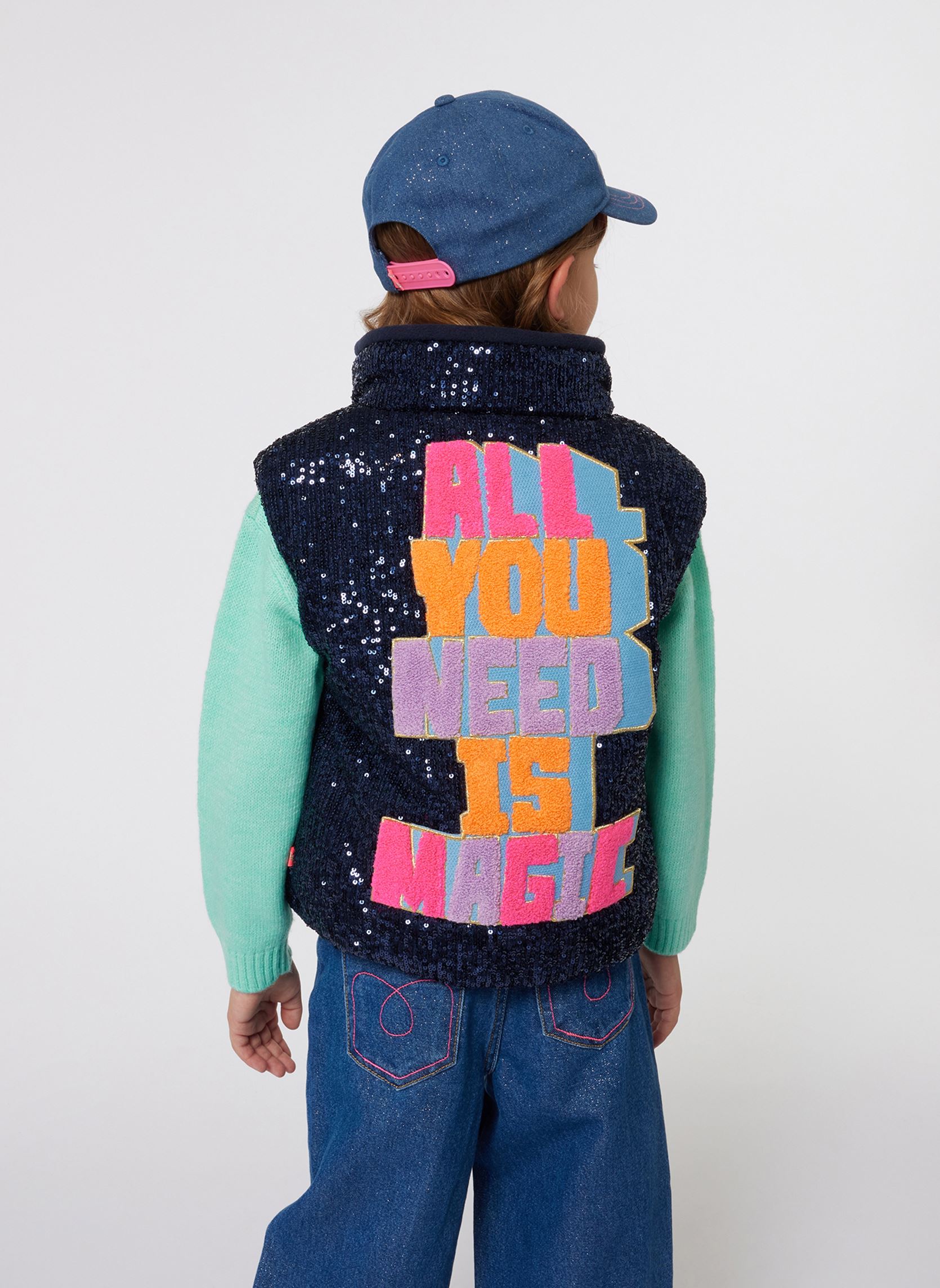 Doudounes U20427 fille bleu Billieblush Doudounes U20427 fille bleu Indigo Blue