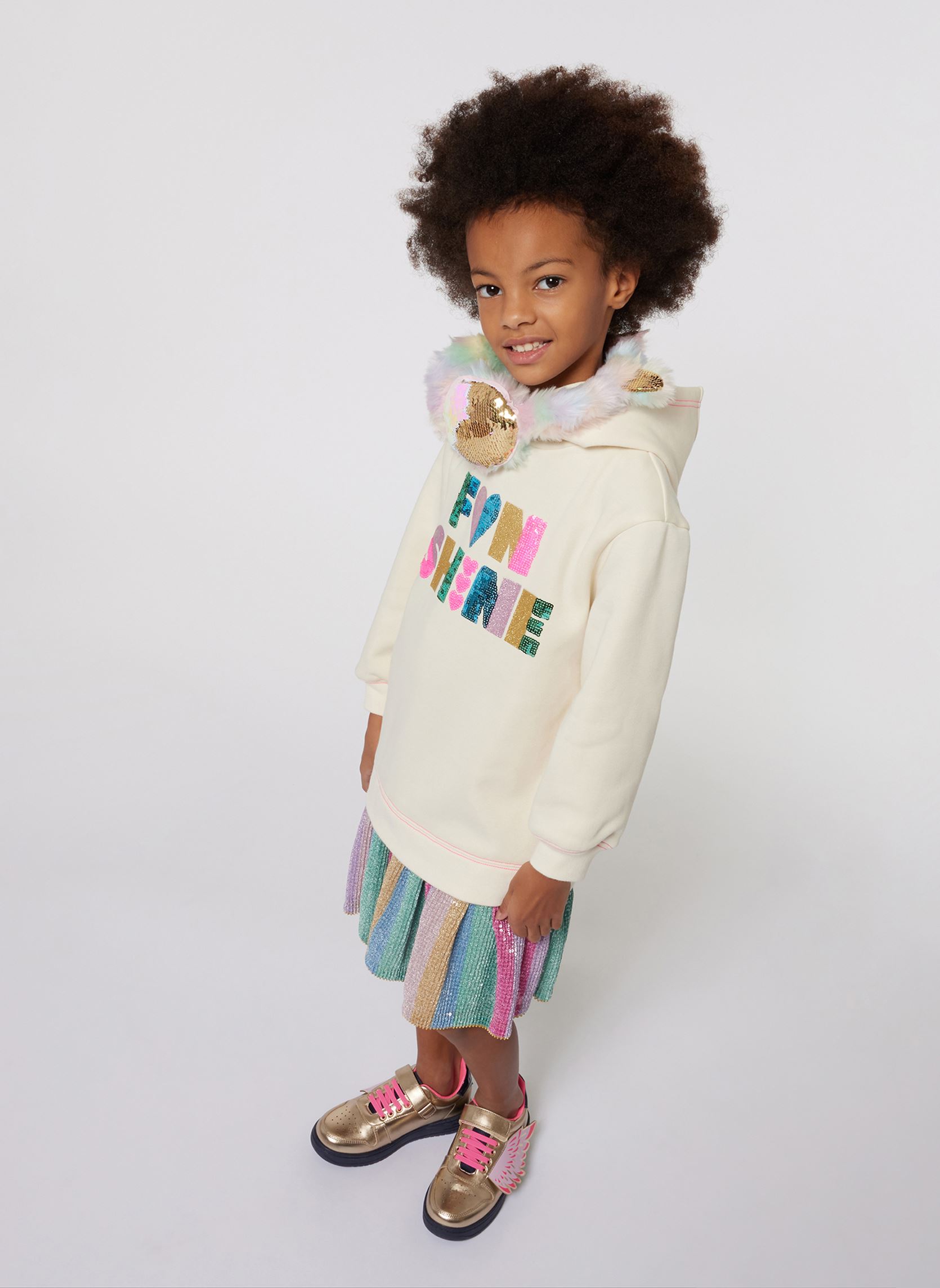 Jurken U20502 meisjes wit Billieblush Jurken U20502 meisjes wit NEW BEIGE