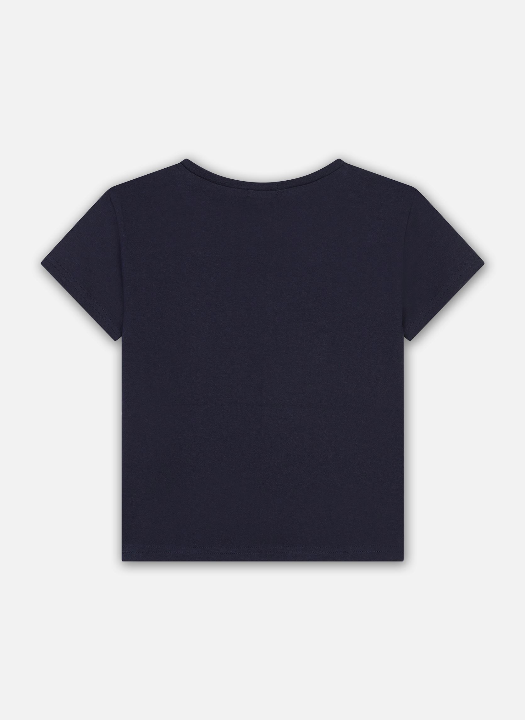 Tee-shirts manches courtes U20482 fille bleu Billieblush Tee-shirts manches courtes U20482 fille bleu INDIGO BLUE