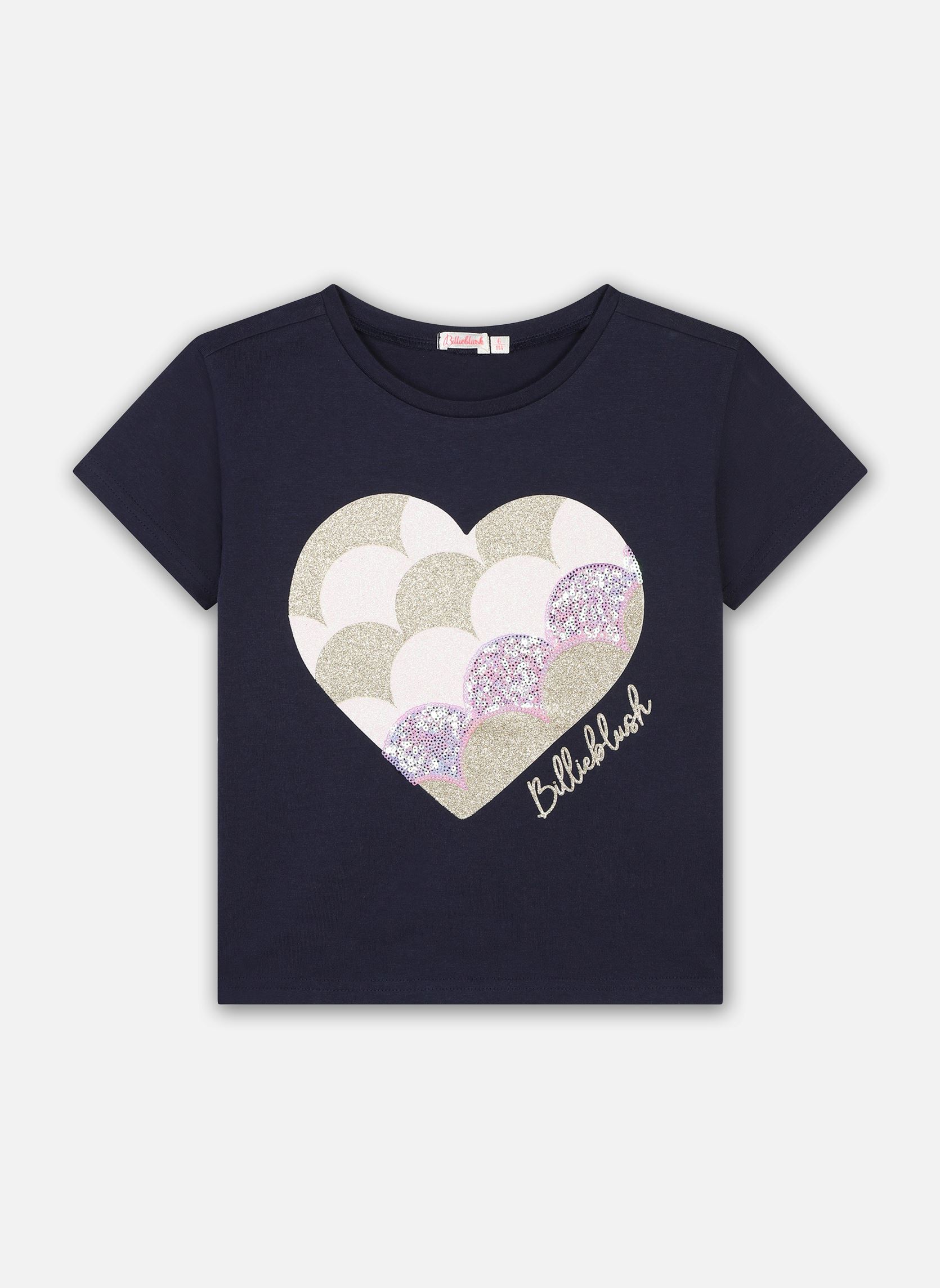 Billieblush T-Shirt Manches Longues Fille – 100% Coton Jersey, Illustration Brillante, Coupe Large Et Confortable