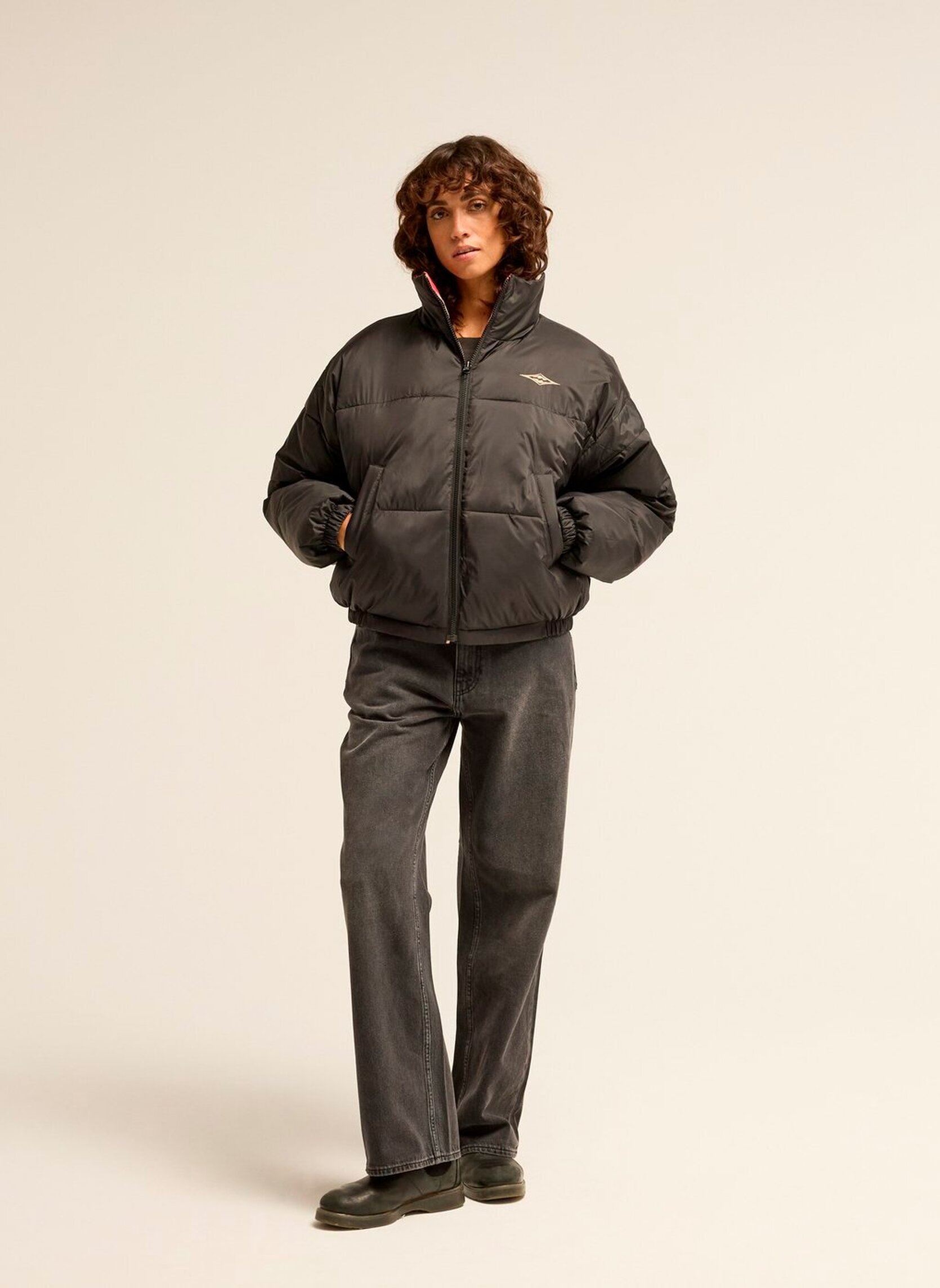 Doudounes Cozy Puffer femme noir Billabong Doudounes Cozy Puffer femme noir CURRY