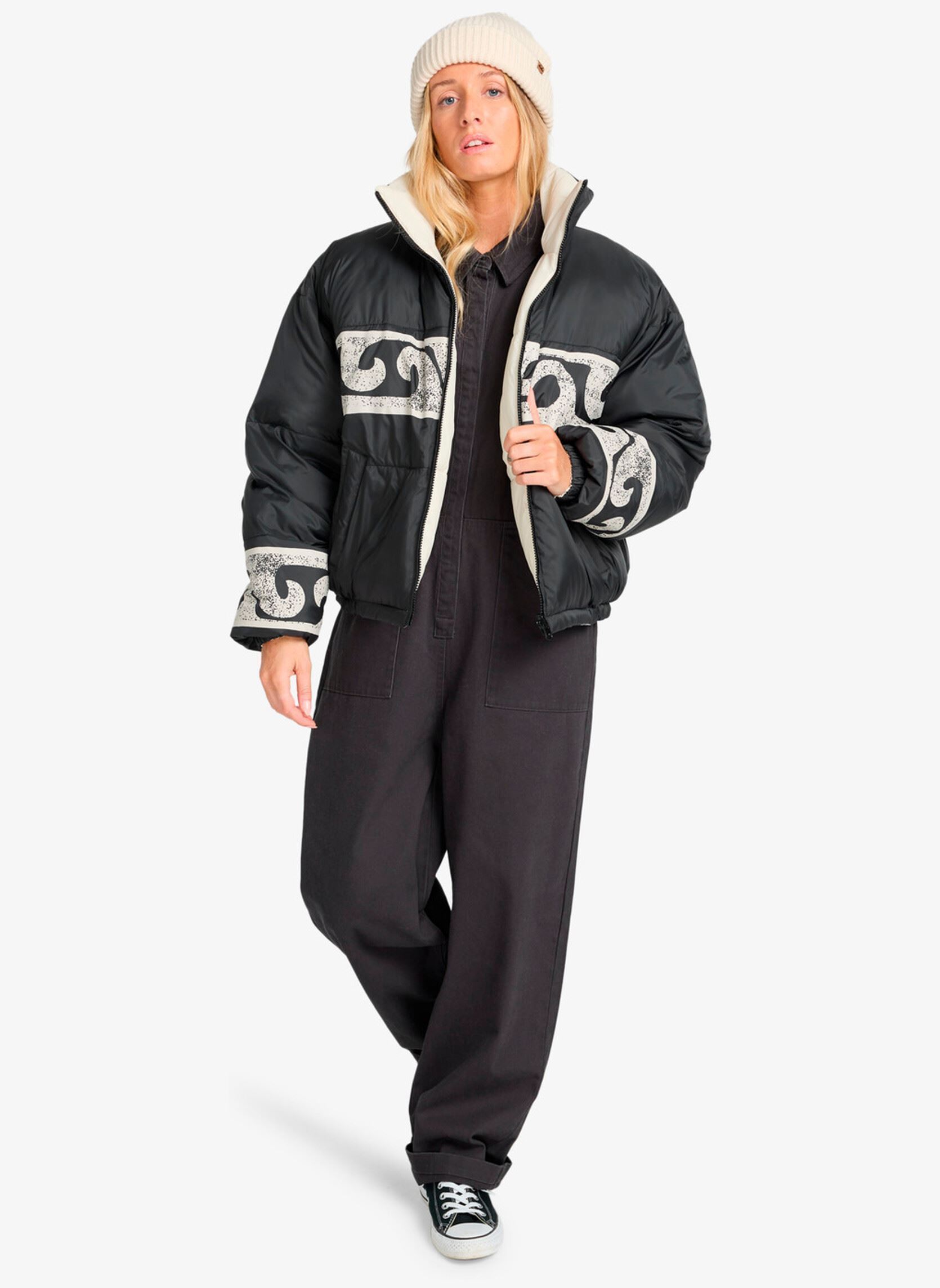 Daunenjacken Cozy Puffer damen schwarz Billabong Daunenjacken Cozy Puffer damen schwarz BLACK PEBBLE