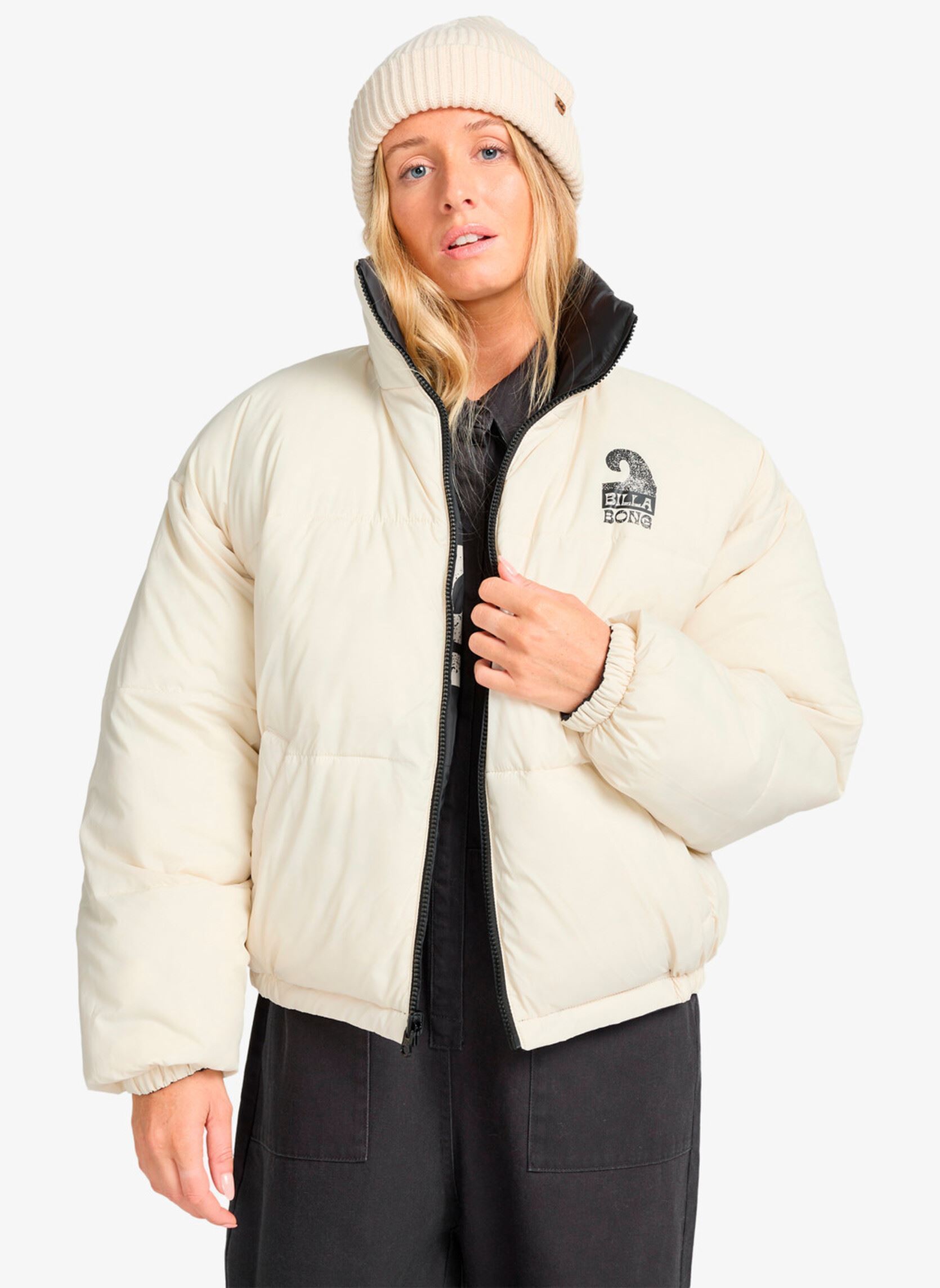 Daunenjacken Cozy Puffer damen schwarz Billabong Daunenjacken Cozy Puffer damen schwarz BLACK PEBBLE