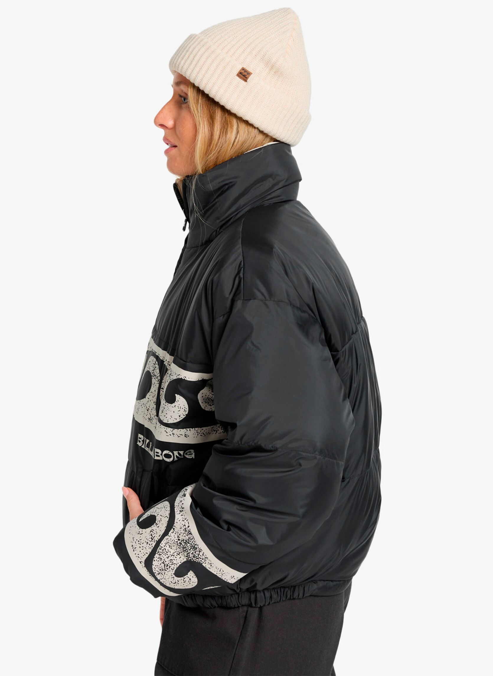 Daunenjacken Cozy Puffer damen schwarz Billabong Daunenjacken Cozy Puffer damen schwarz BLACK PEBBLE