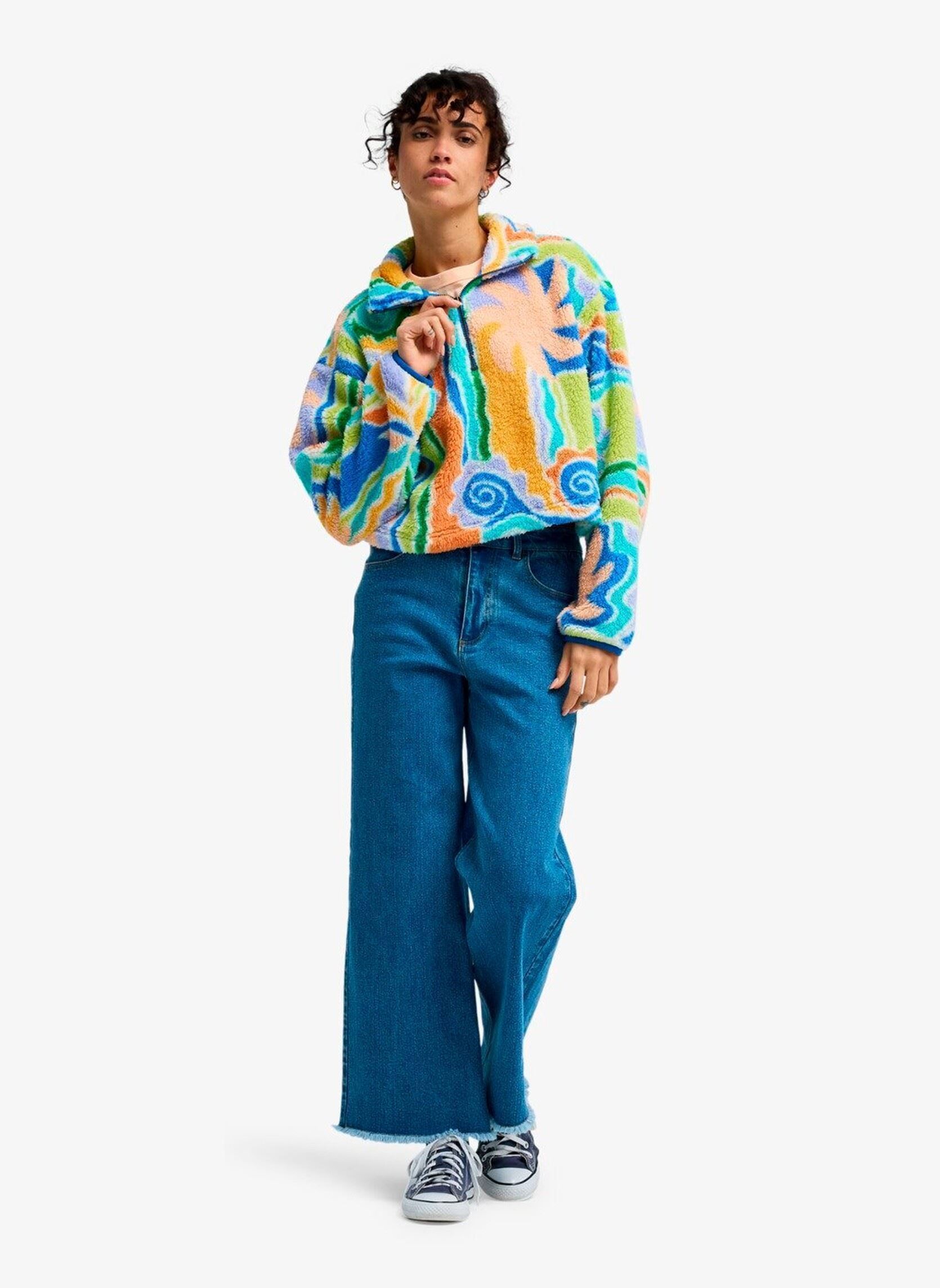 Fleece-Pullover Holiday Cropped damen mehrfarbig Billabong Fleece-Pullover Holiday Cropped damen mehrfarbig MULTI