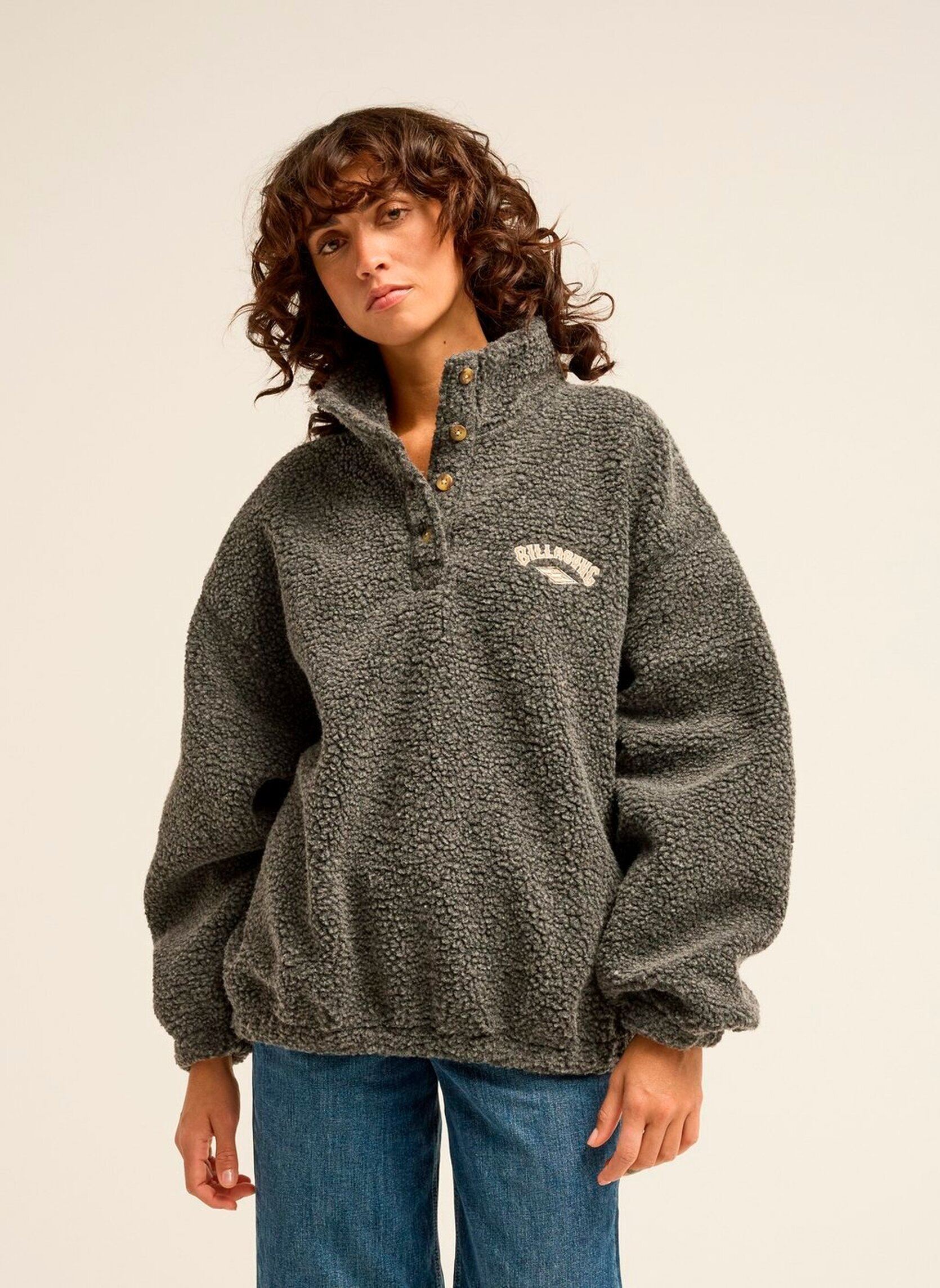 Vestes polaires Run The Road femme gris Billabong Vestes polaires Run The Road femme gris OFF BLACK