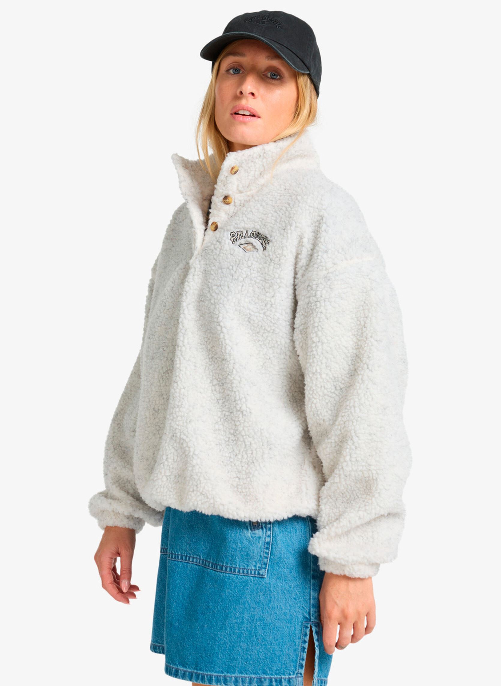 Pulls polaire Run The Road femme blanc Billabong Pulls polaire Run The Road femme blanc WHITECAP