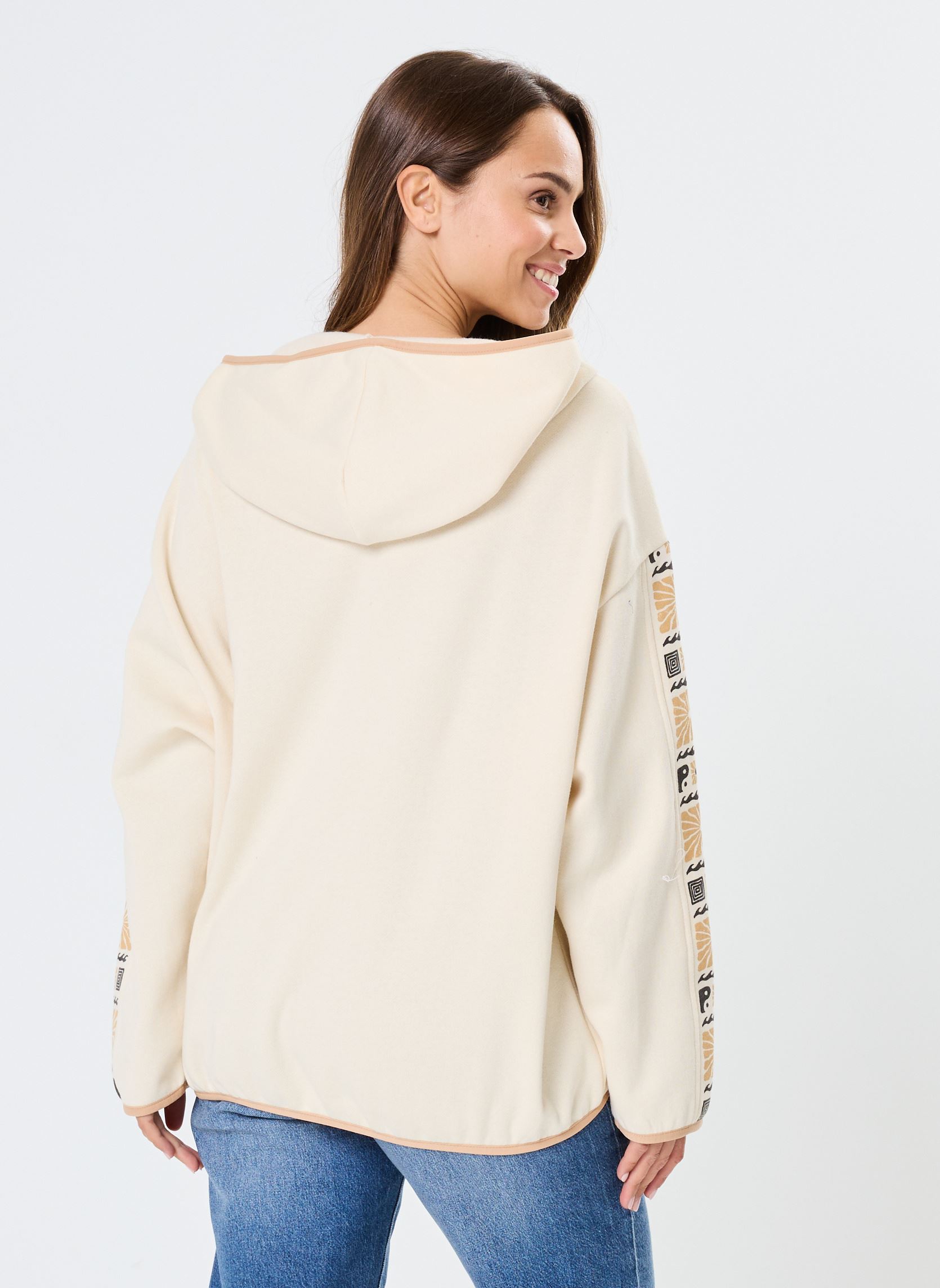 Sweats zippés Surf Adventure ABJFT00454 femme beige Billabong Sweats zippés Surf Adventure ABJFT00454 femme beige WHITE CAP