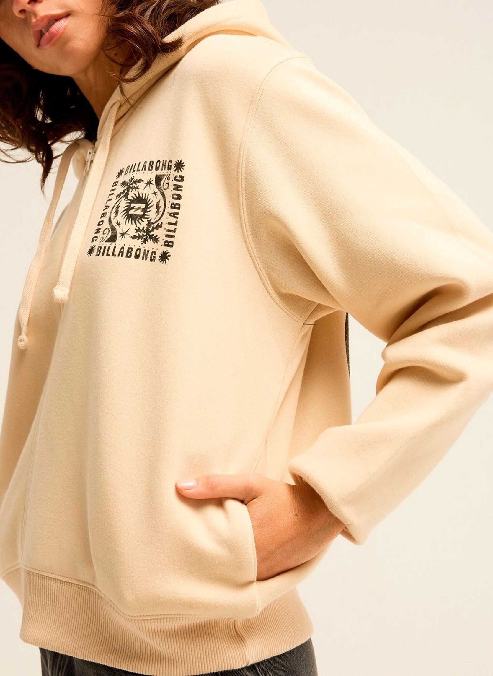 T-shirts Always Looking dames beige Billabong T-shirts Always Looking dames beige WHITE CAP