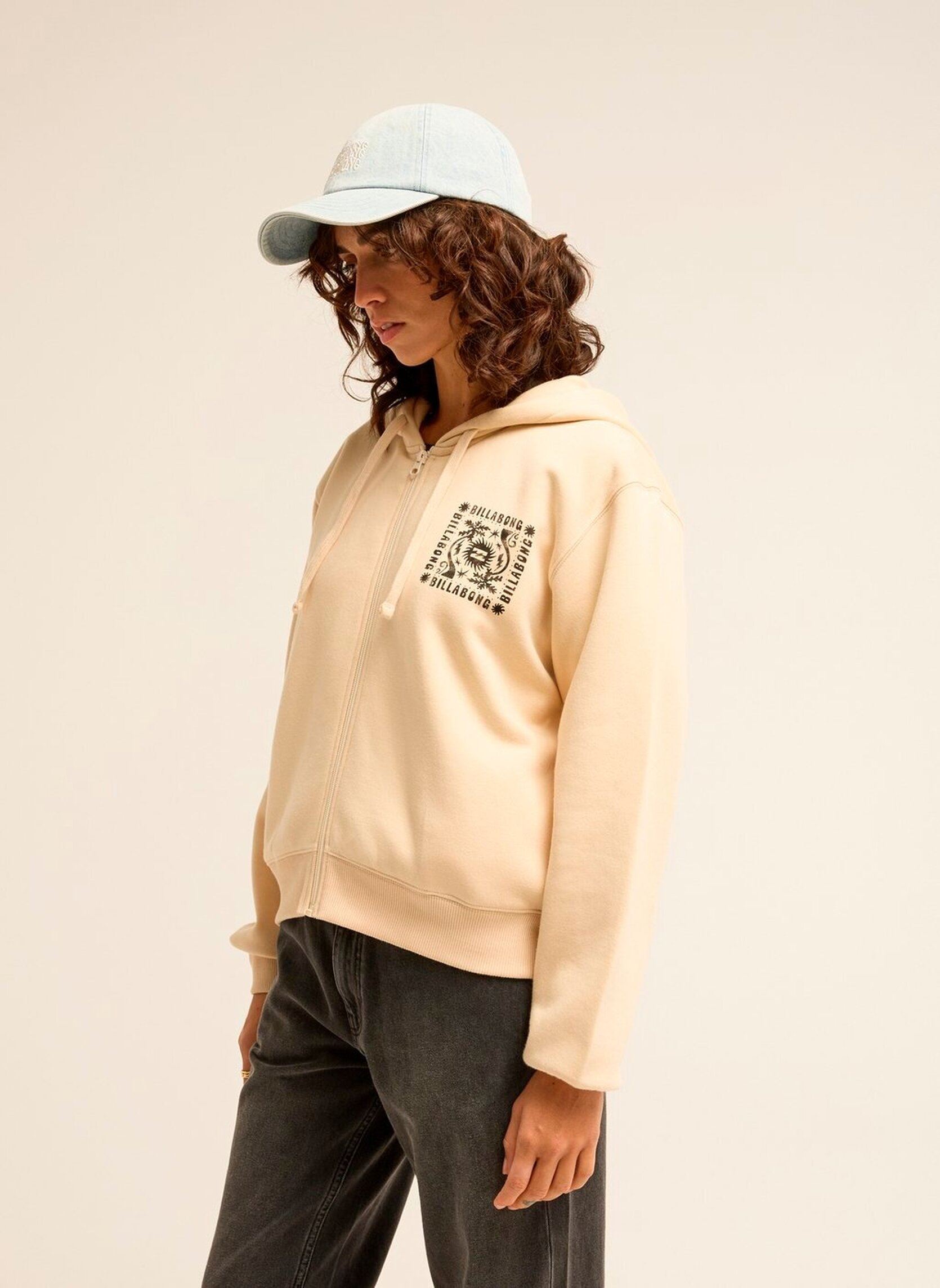 T-shirts Always Looking dames beige Billabong T-shirts Always Looking dames beige WHITE CAP