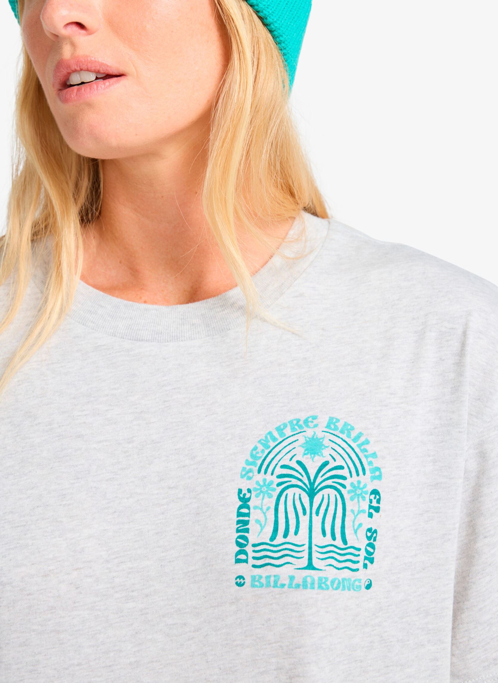 Tee-shirts manches courtes Always Looking femme gris Billabong Tee-shirts manches courtes Always Looking femme gris LIGHT GREY HEATHER